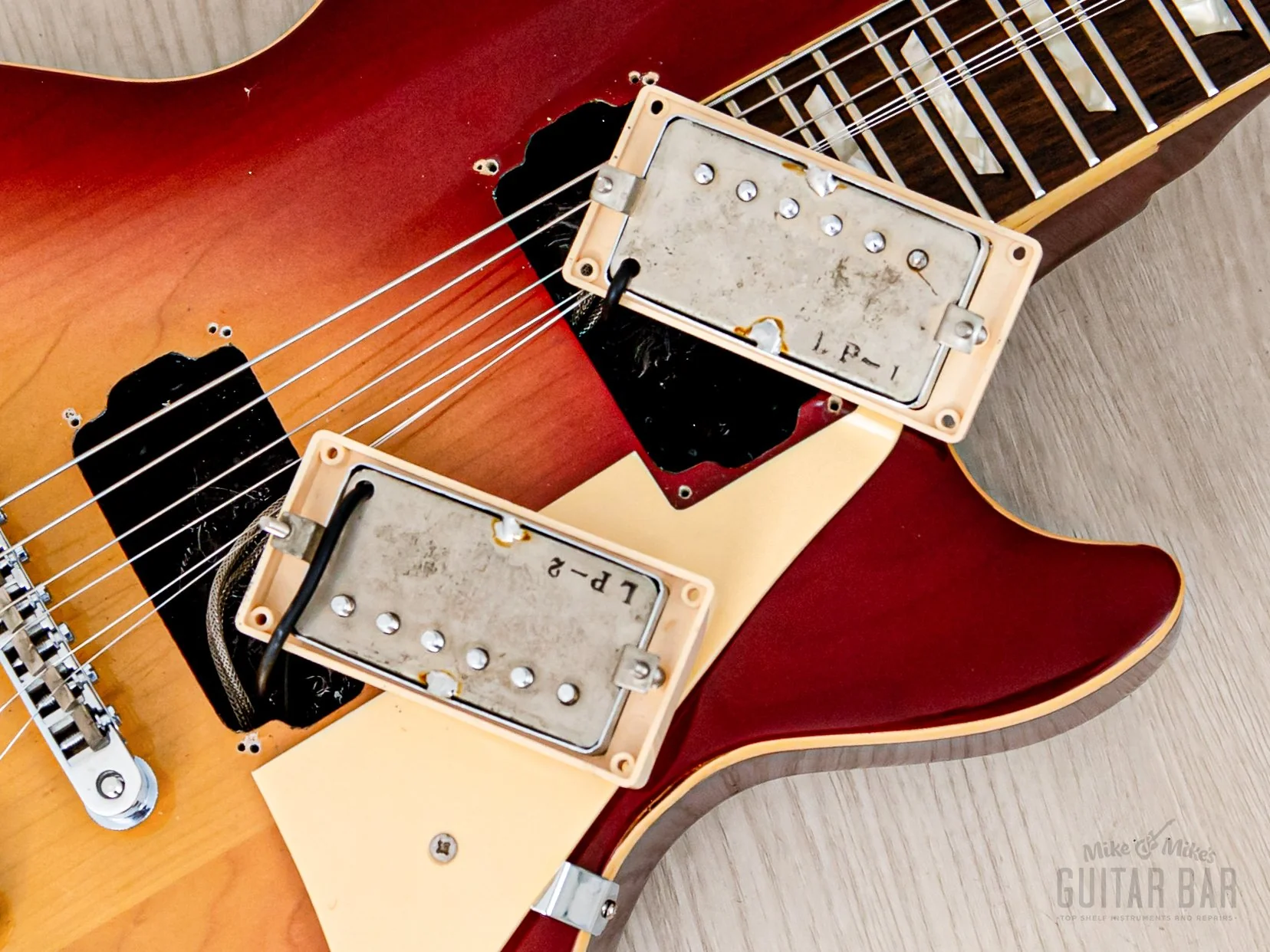 1975 Burny FLG-70 Les Paul Standard Vintage Guitar Cherry Sunburst, Near-Mint w/ Case, Japan Fernandes - Image 15