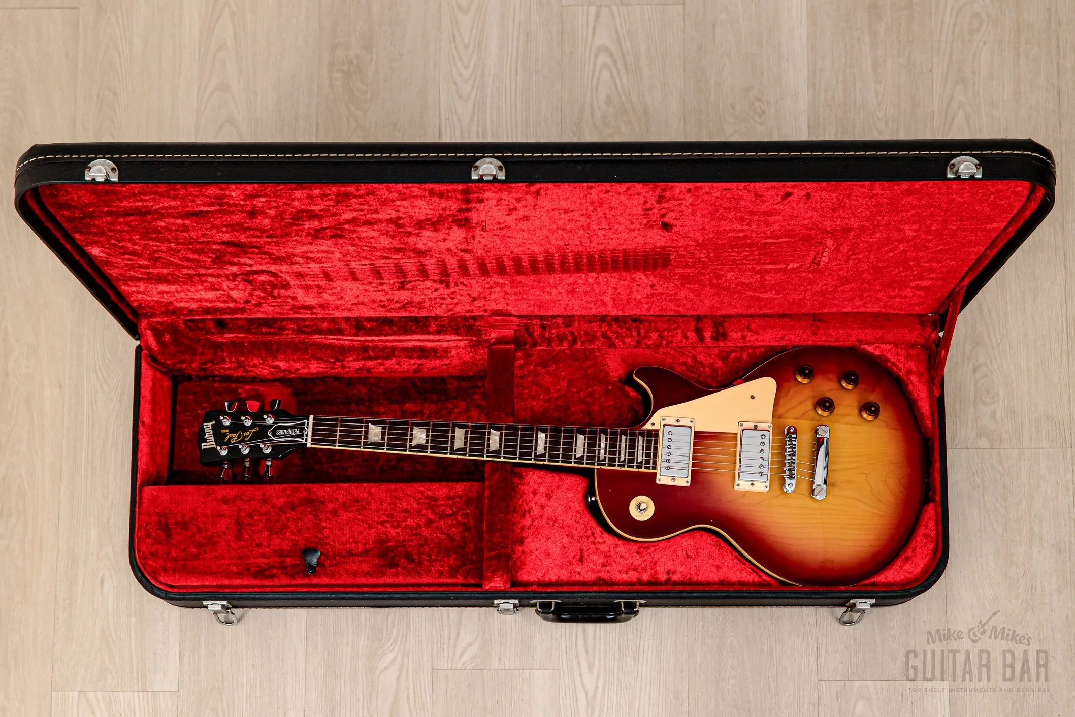 1975 Burny FLG-70 Les Paul Standard Vintage Guitar Cherry Sunburst, Near-Mint w/ Case, Japan Fernandes - Image 18
