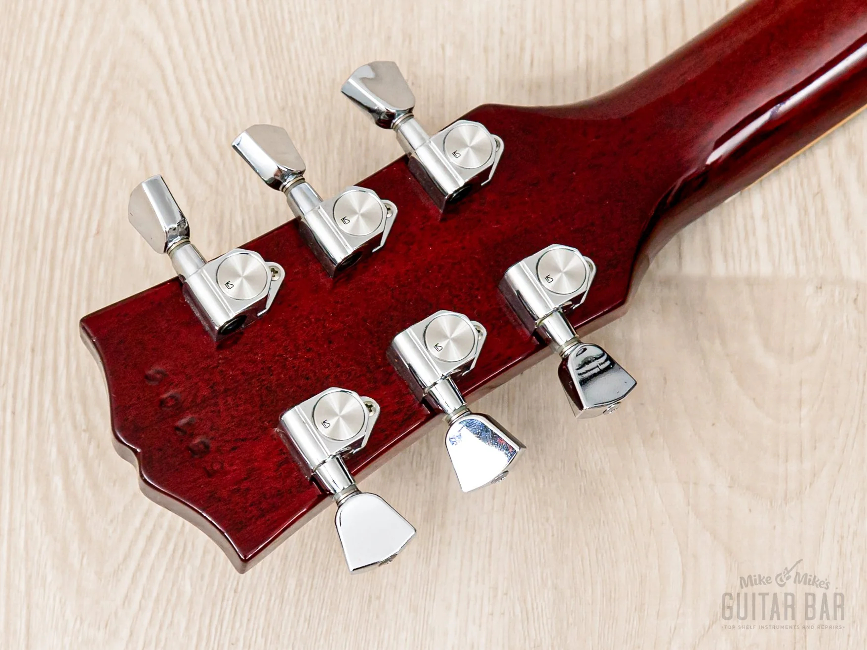 1975 Burny FLG-70 Les Paul Standard Vintage Guitar Cherry Sunburst, Near-Mint w/ Case, Japan Fernandes - Image 5