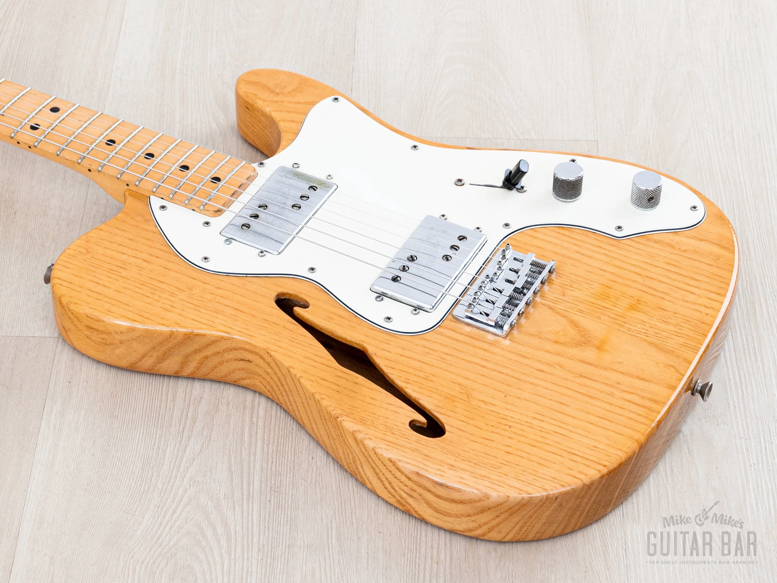 1975 Fender Telecaster Thinline Vintage Semi-Hollow Guitar Natural Ash w/ Seth Lover-Designed CuNiFe Wide Range, Case - Image 10