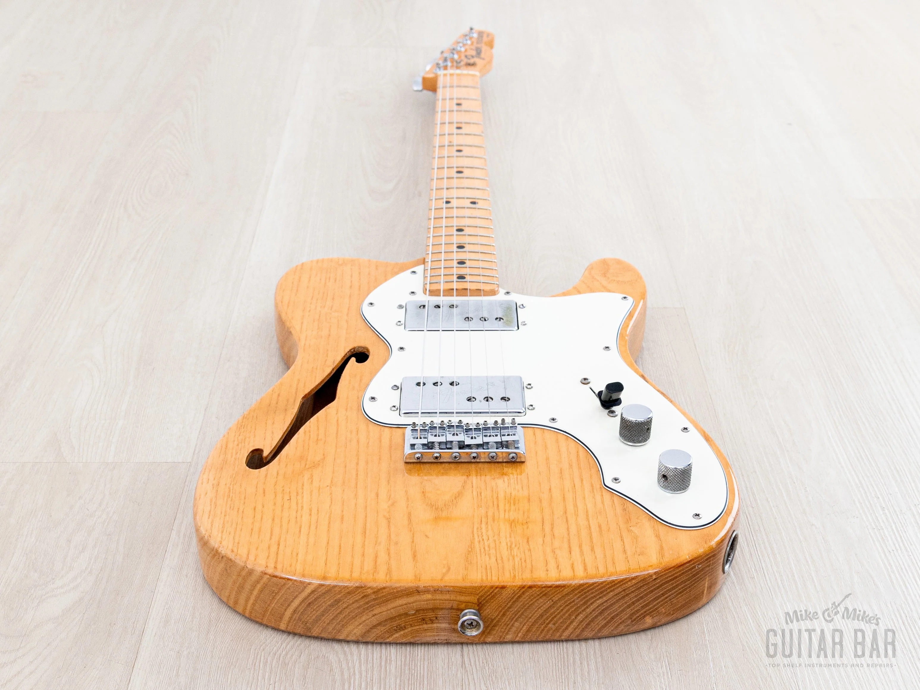 1975 Fender Telecaster Thinline Vintage Semi-Hollow Guitar Natural Ash w/ Seth Lover-Designed CuNiFe Wide Range, Case - Image 11