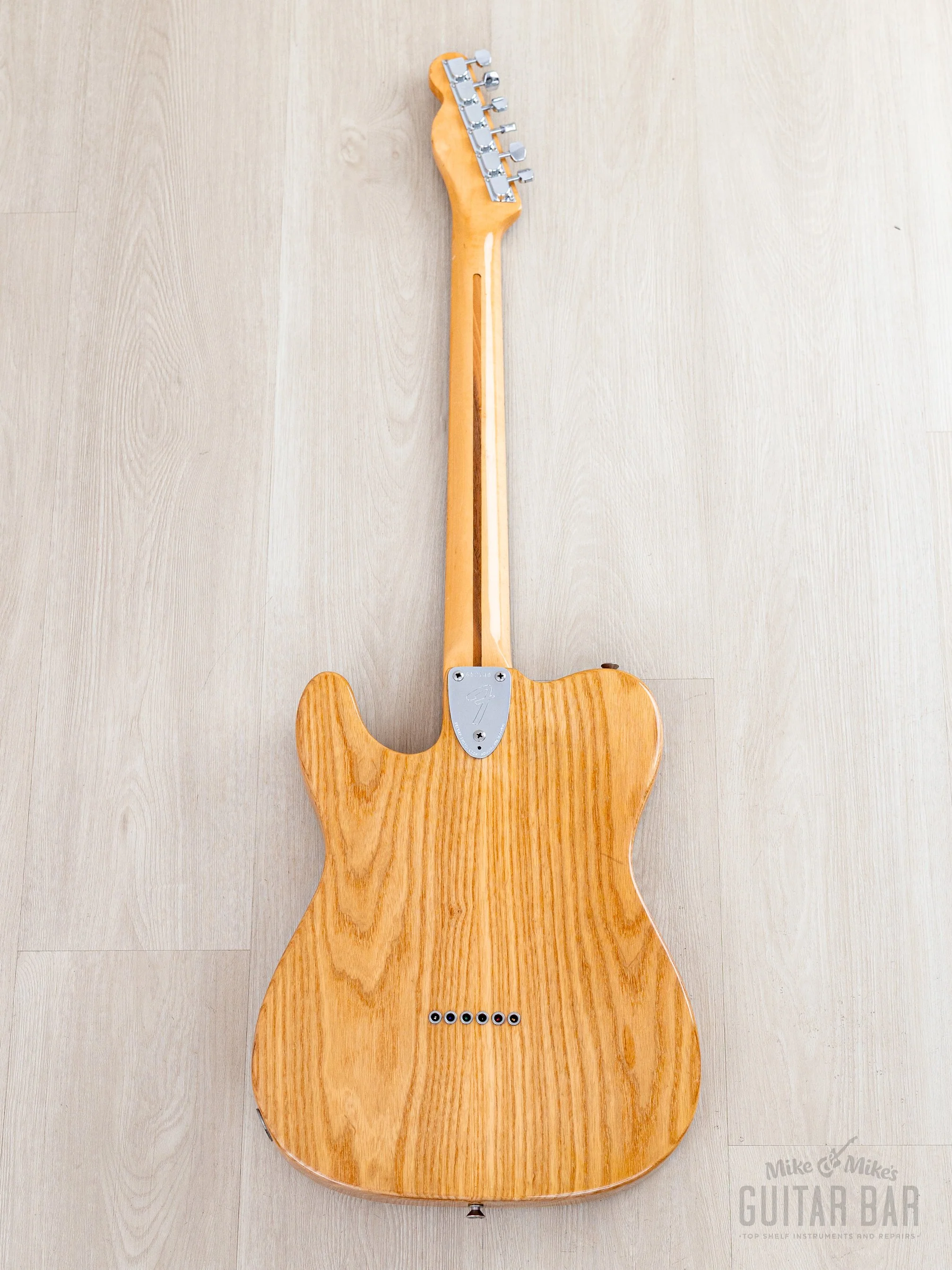 1975 Fender Telecaster Thinline Vintage Semi-Hollow Guitar Natural Ash w/ Seth Lover-Designed CuNiFe Wide Range, Case - Image 3