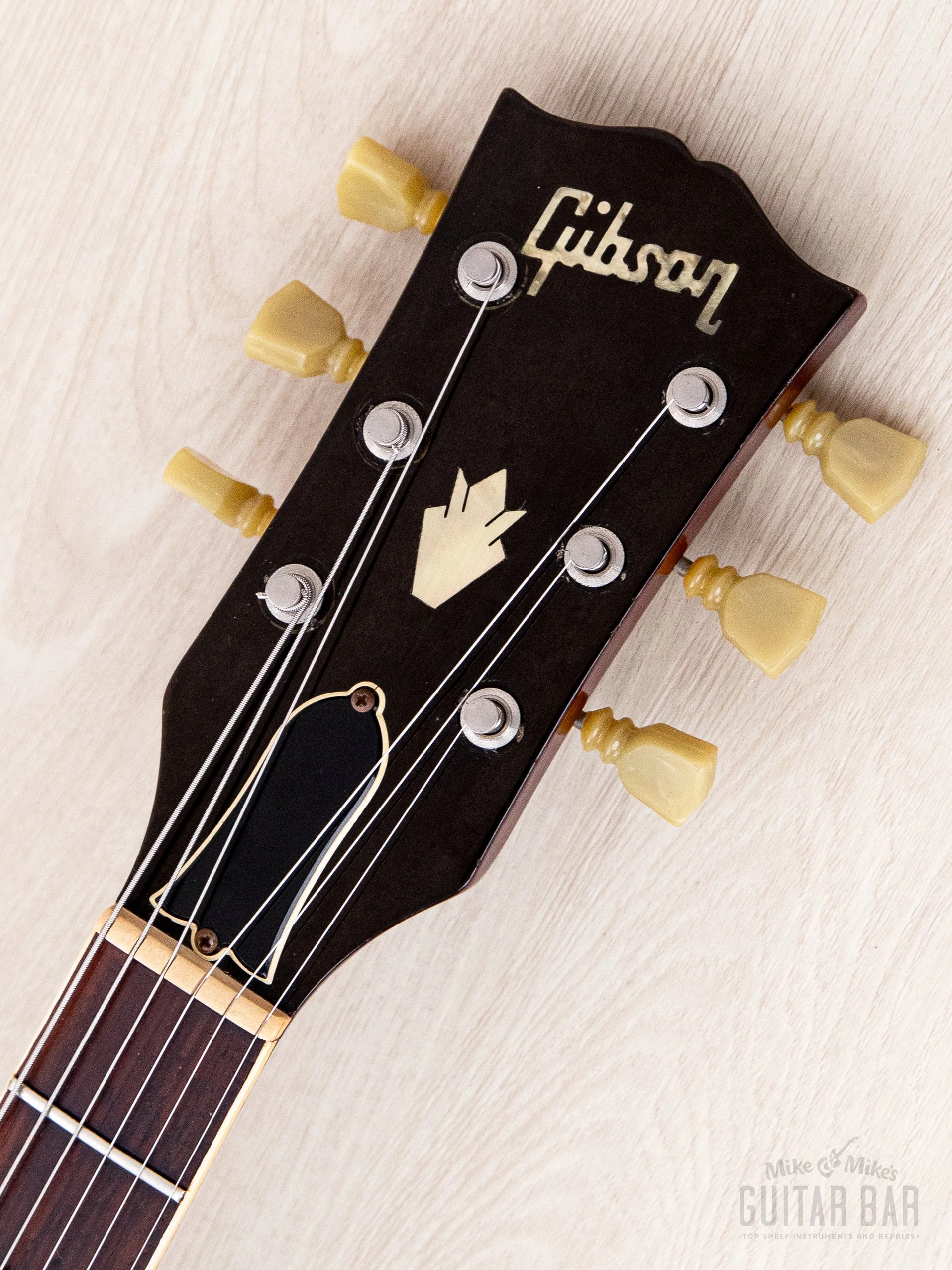 1975 Gibson ES-335 TDC Vintage Semi-Hollow Guitar Cherry Figured Maple w/ T Tops, Case - Image 4