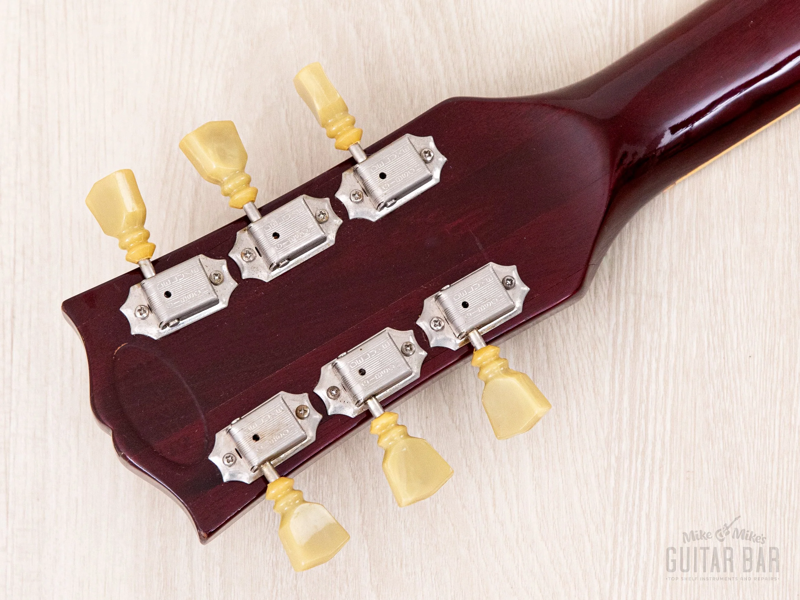 1975 Gibson ES-335 TDC Vintage Semi-Hollow Guitar Cherry Figured Maple w/ T Tops, Case - Image 5