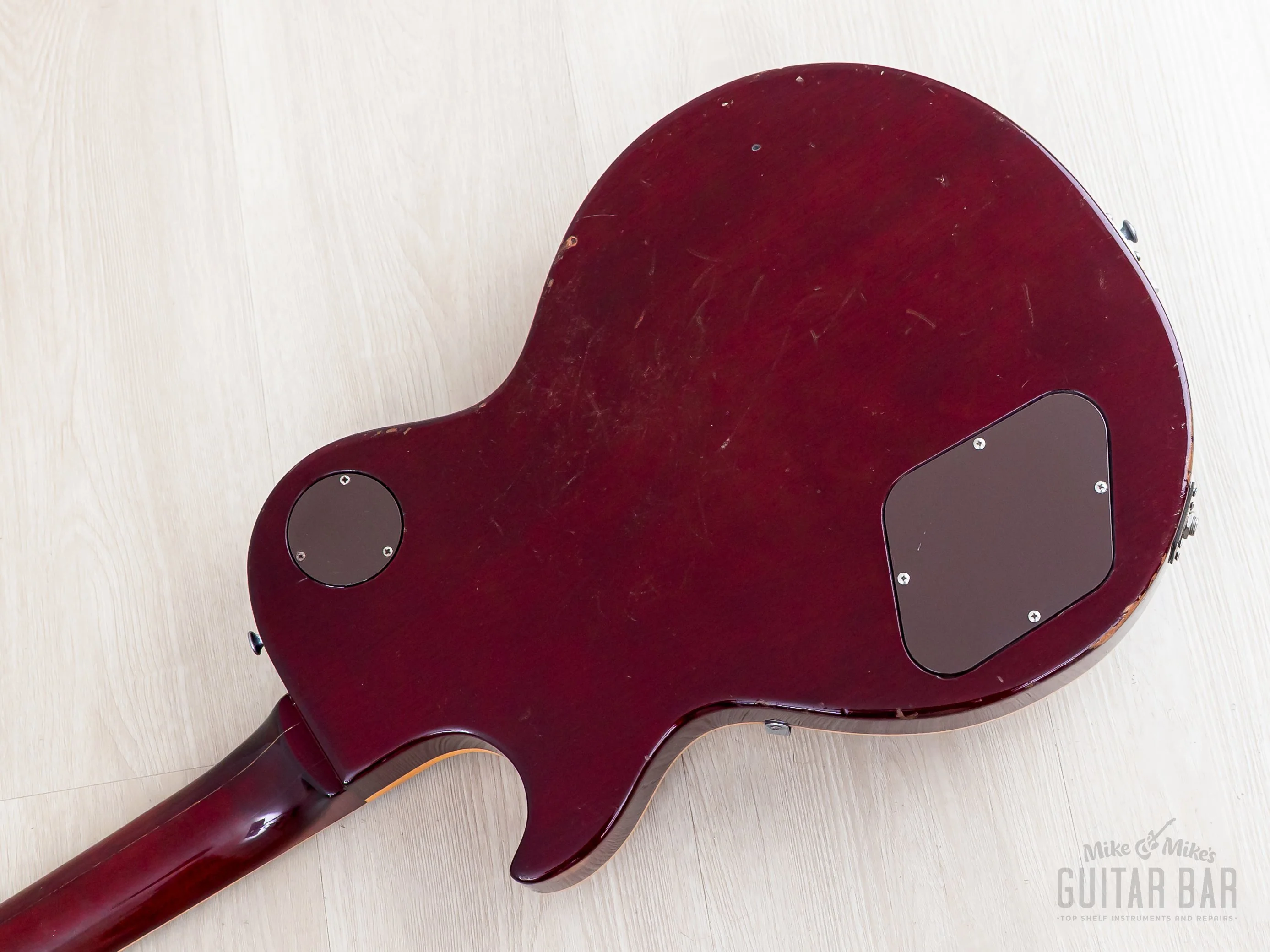 1975 Gibson Les Paul Deluxe Vintage Guitar Cherry, Humbucker Conversion w/ 57 Classic PAFs, Bigsby B7 & Case - Image 15