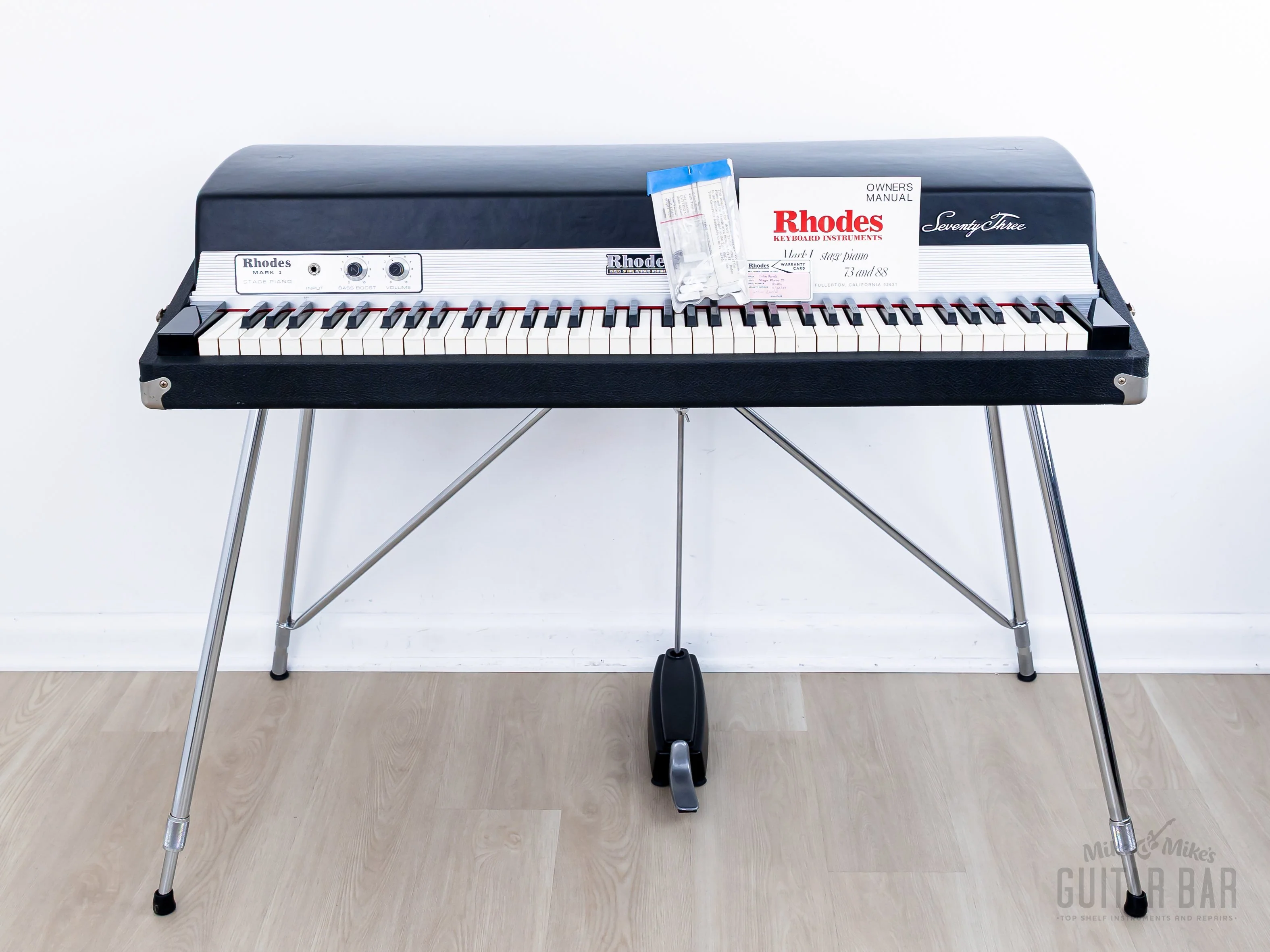 1975 Rhodes Stage 73 Mk I Vintage Electric Piano, One-Owner w/ Hangtags, Pedal & Legs, Fender, Tuned & Voiced - Image 2