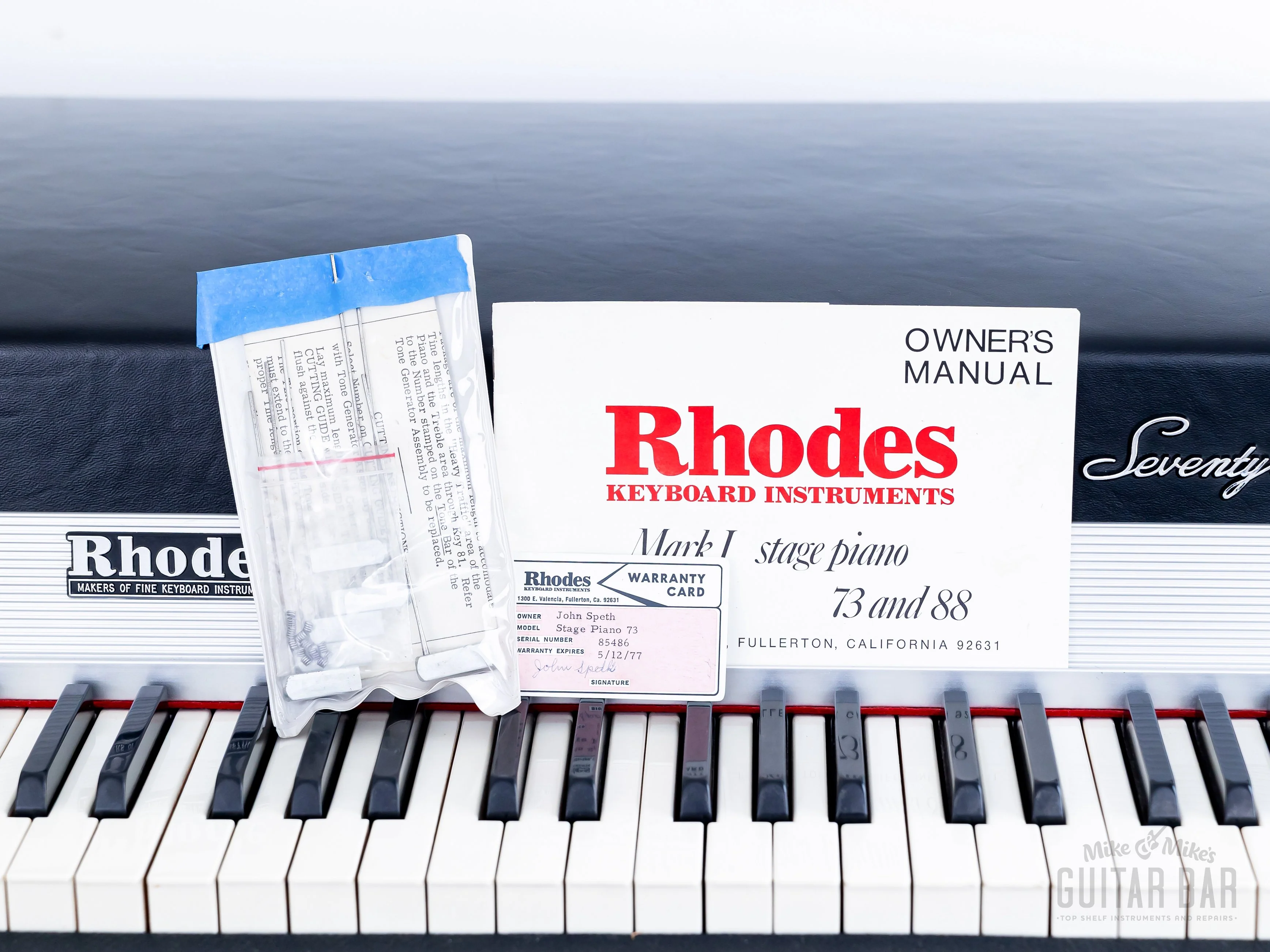 1975 Rhodes Stage 73 Mk I Vintage Electric Piano, One-Owner w/ Hangtags, Pedal & Legs, Fender, Tuned & Voiced - Image 5