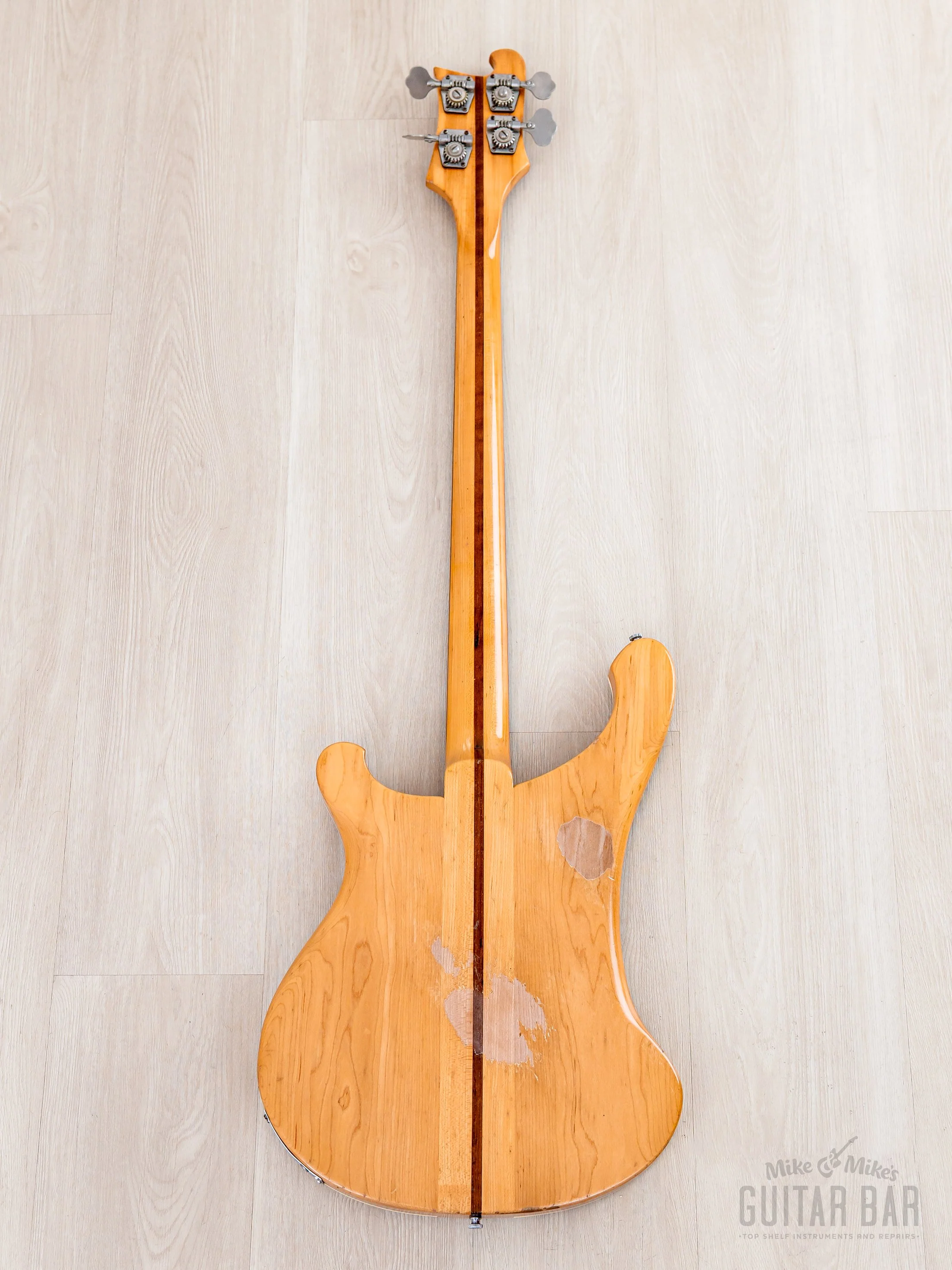 1975 Rickenbacker 4001 Vintage Neck Through Bass Mapleglo w/ Toaster Top, Case - Image 3