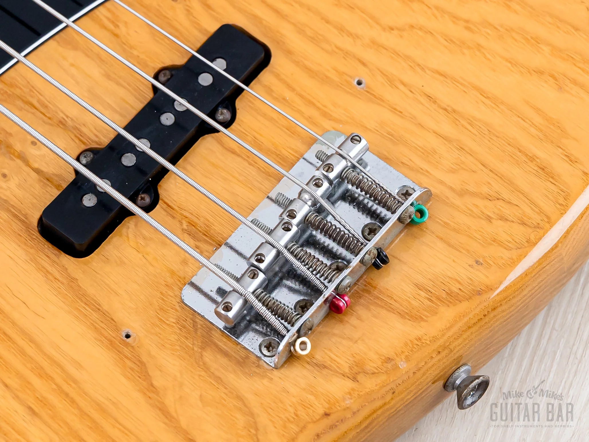 1976 Fender Jazz Bass Natural Ash w/ Pearl Blocks + Binding, Case - Image 8