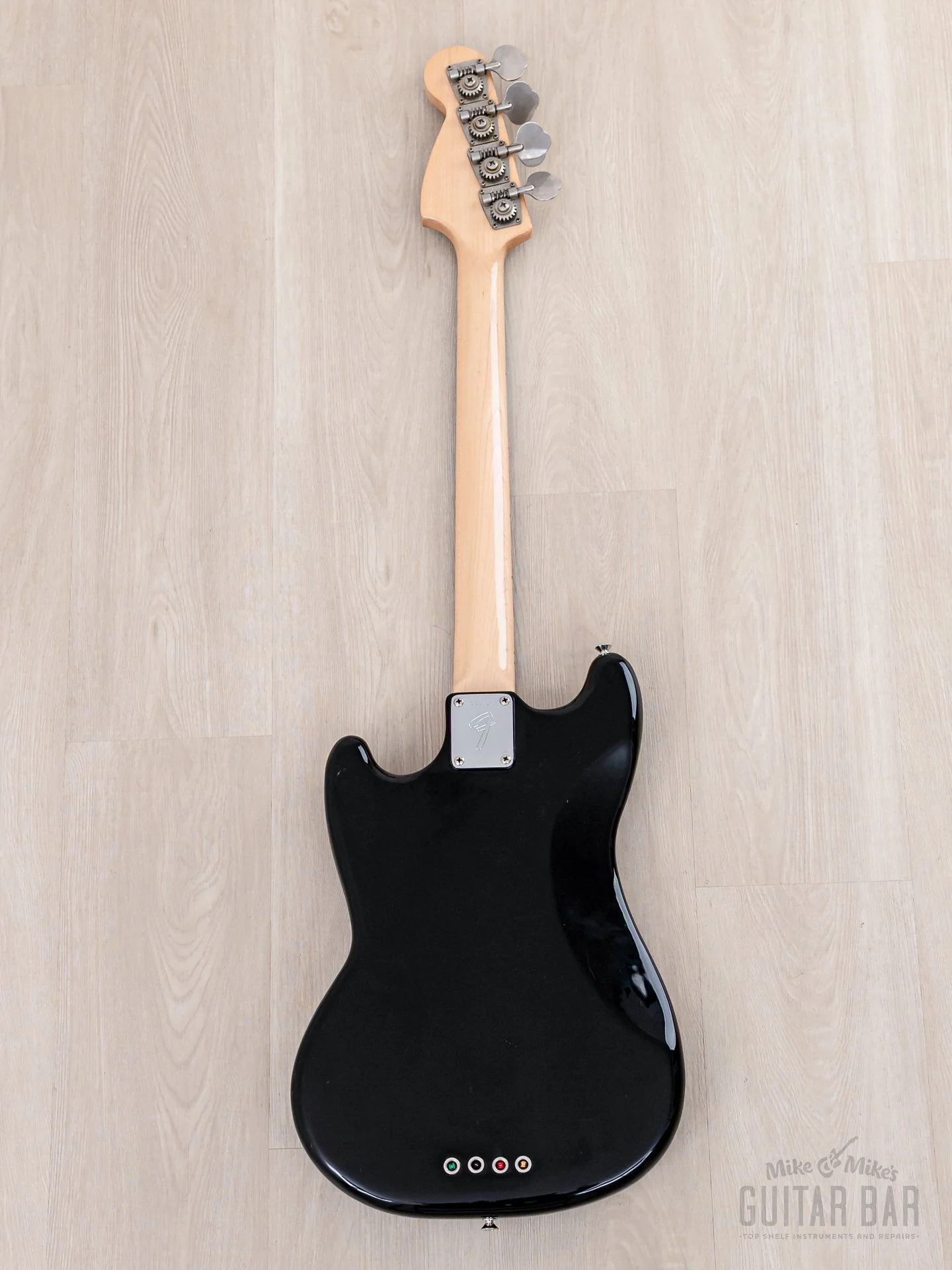 1976 Fender Mustang Bass Vintage Short Scale Bass Black 100% Original w/ Case - Image 3