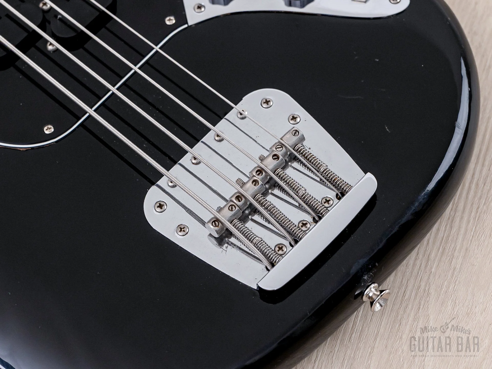 1976 Fender Mustang Bass Vintage Short Scale Bass Black 100% Original w/ Case - Image 8