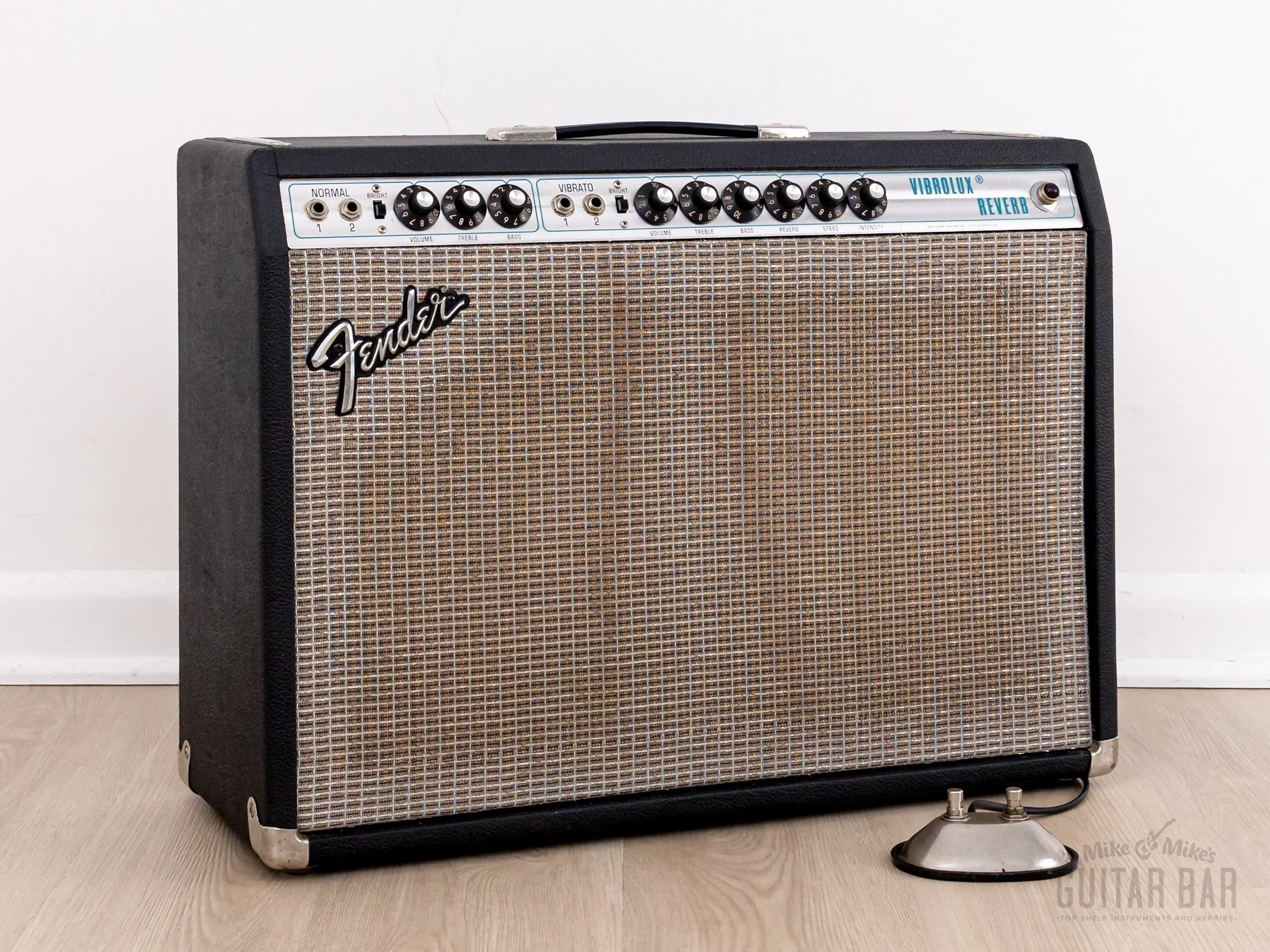 1976 Fender Vibrolux Reverb Silverface Vintage Tube Amp 2x10 w/ CTS Alnico, Ftsw