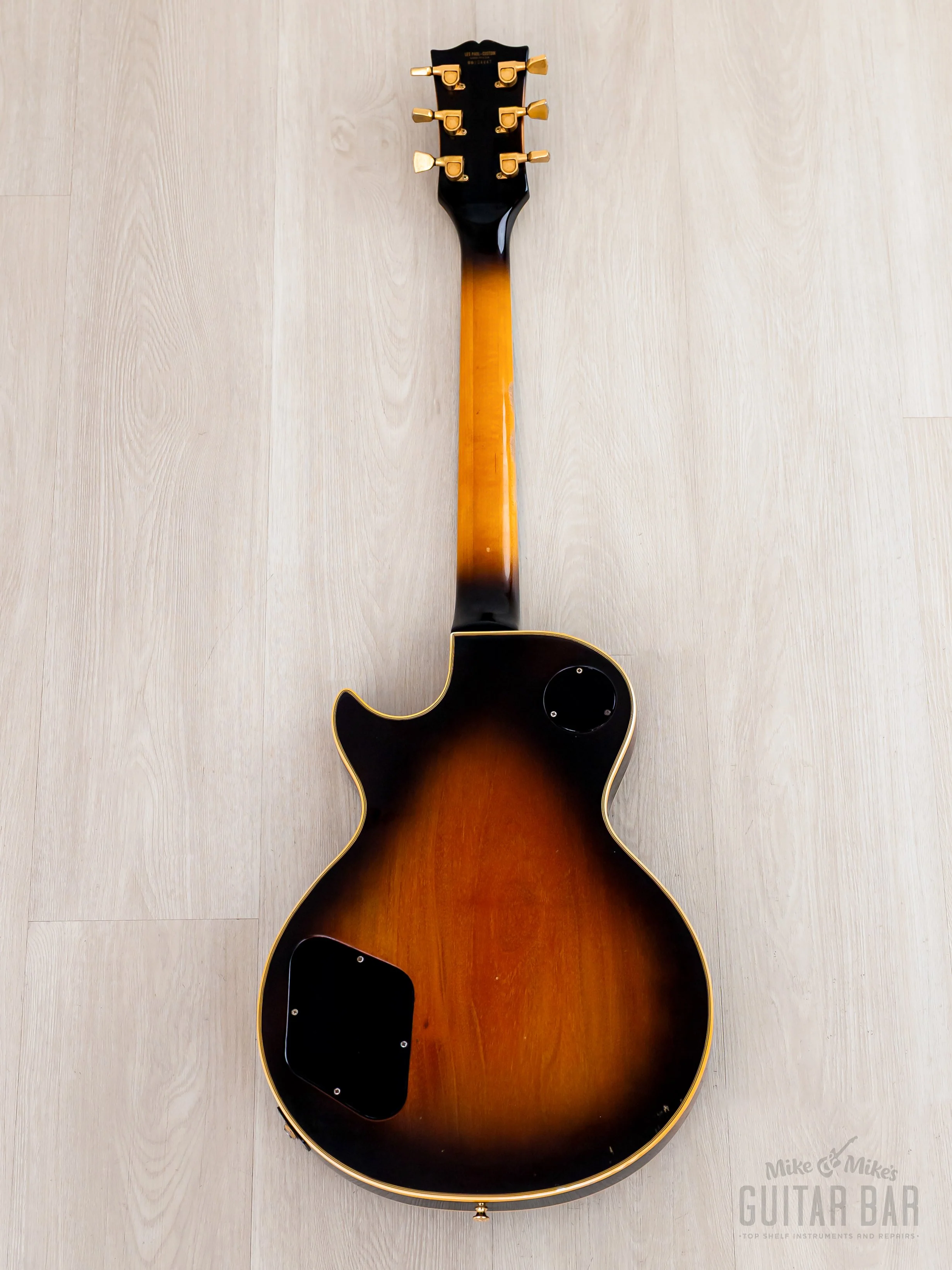 1976 Gibson Les Paul Custom Vintage Guitar Tobacco Sunburst w/ T Tops, Case - Image 3