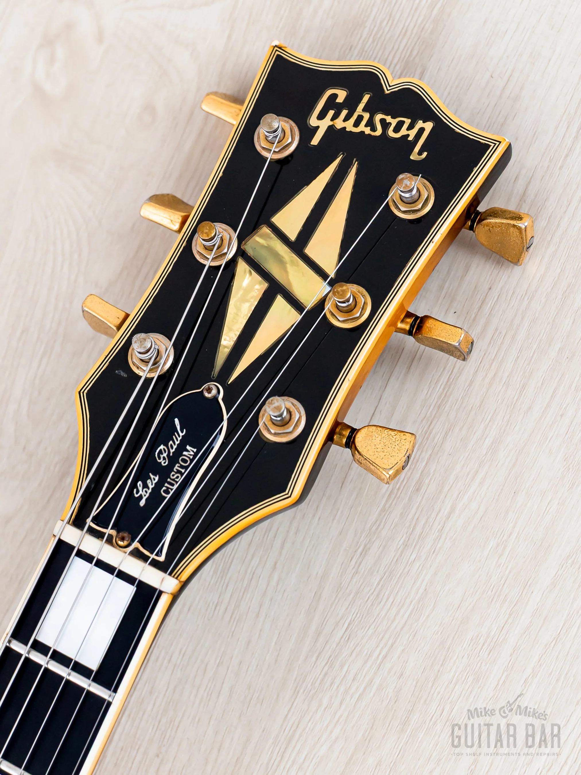 1976 Gibson Les Paul Custom Vintage Guitar Tobacco Sunburst w/ T Tops, Case - Image 4