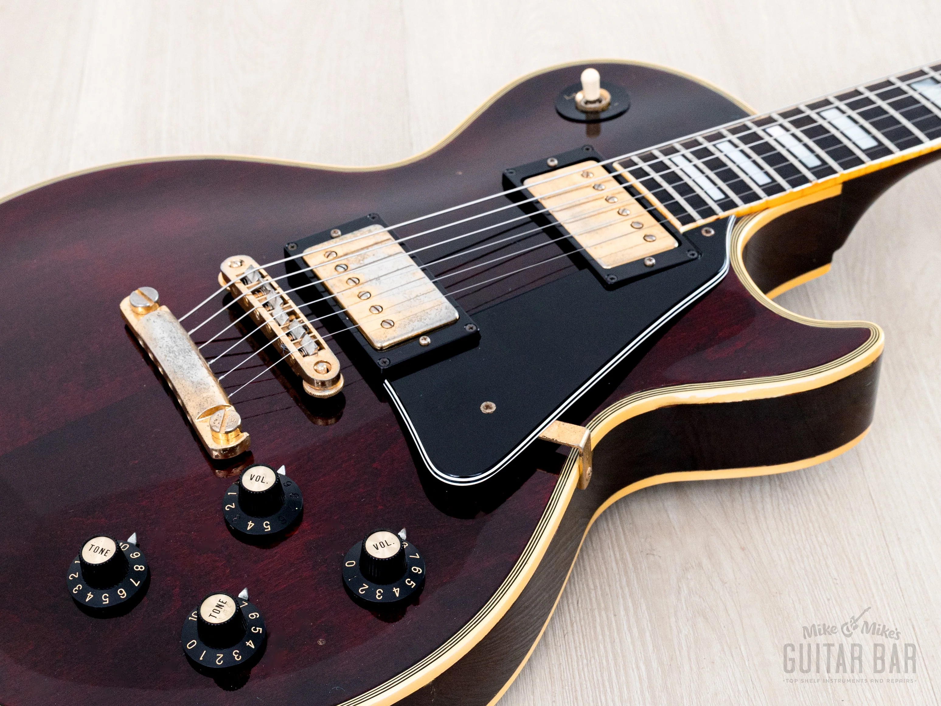 1976 Greco EG1000 Custom Wine Red, 100% Original w/ Maxon U-3000, Case - Image 6
