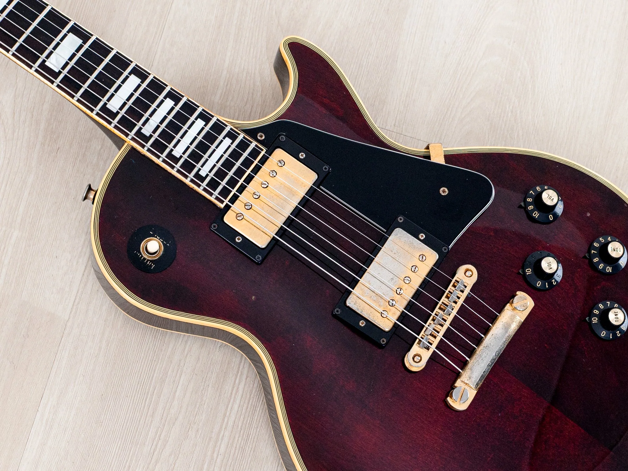 1976 Greco EG1000 Custom Wine Red, 100% Original w/ Maxon U-3000, Case - Image 7