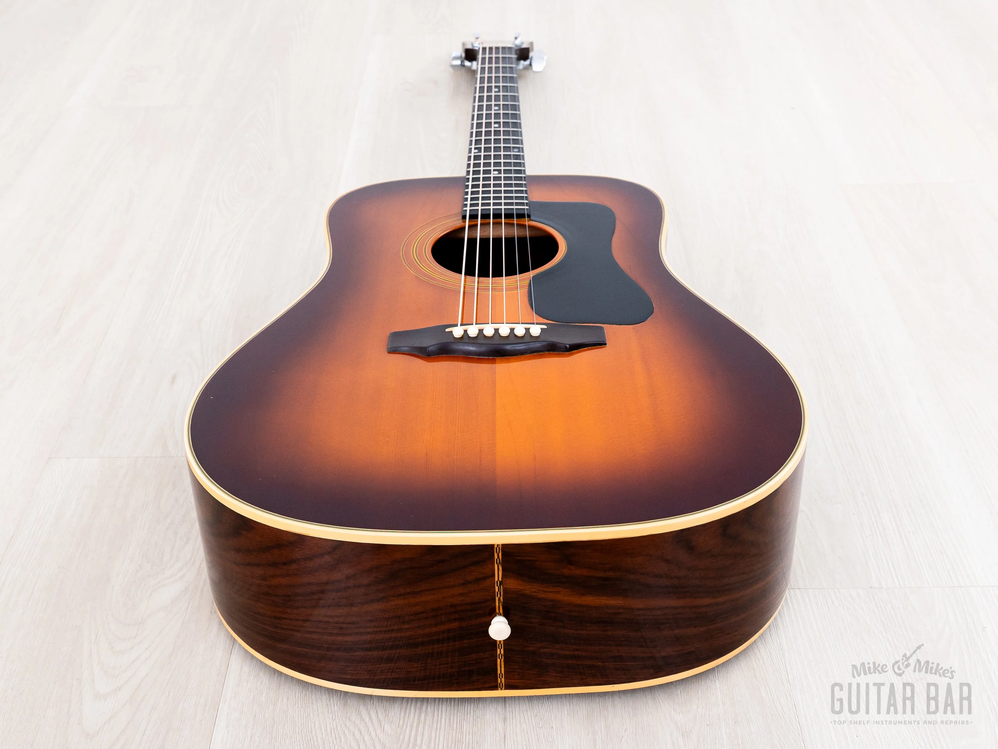 1976 Guild D-50 Bluegrass Special Vintage Dreadnought Acoustic Guitar Sunburst w/ Case, USA Westerly - Image 13
