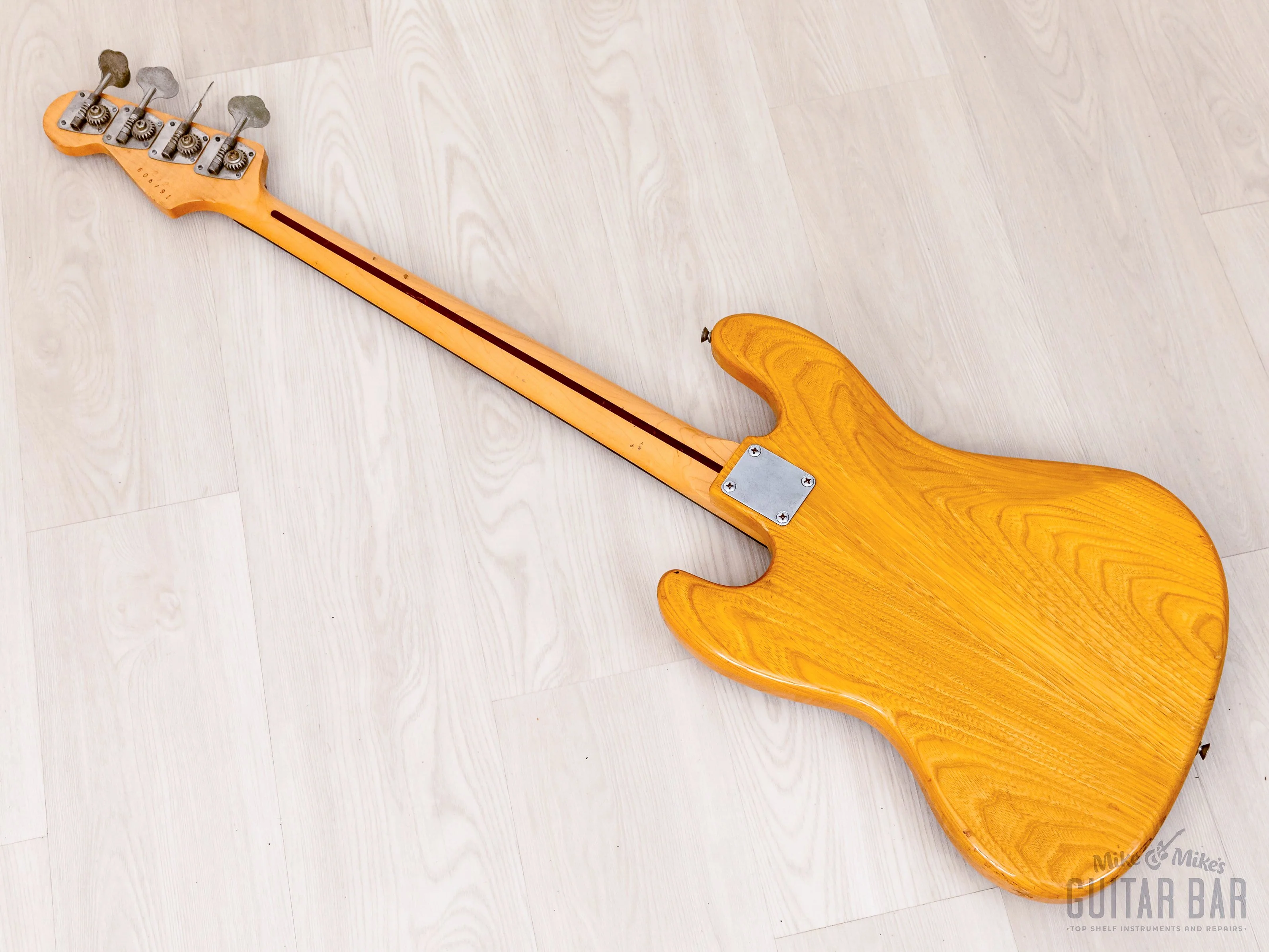 1976 H.S. Anderson Bask Bass HS-B1 Vintage Jazz Bass Natural Ash, Japan - Image 13