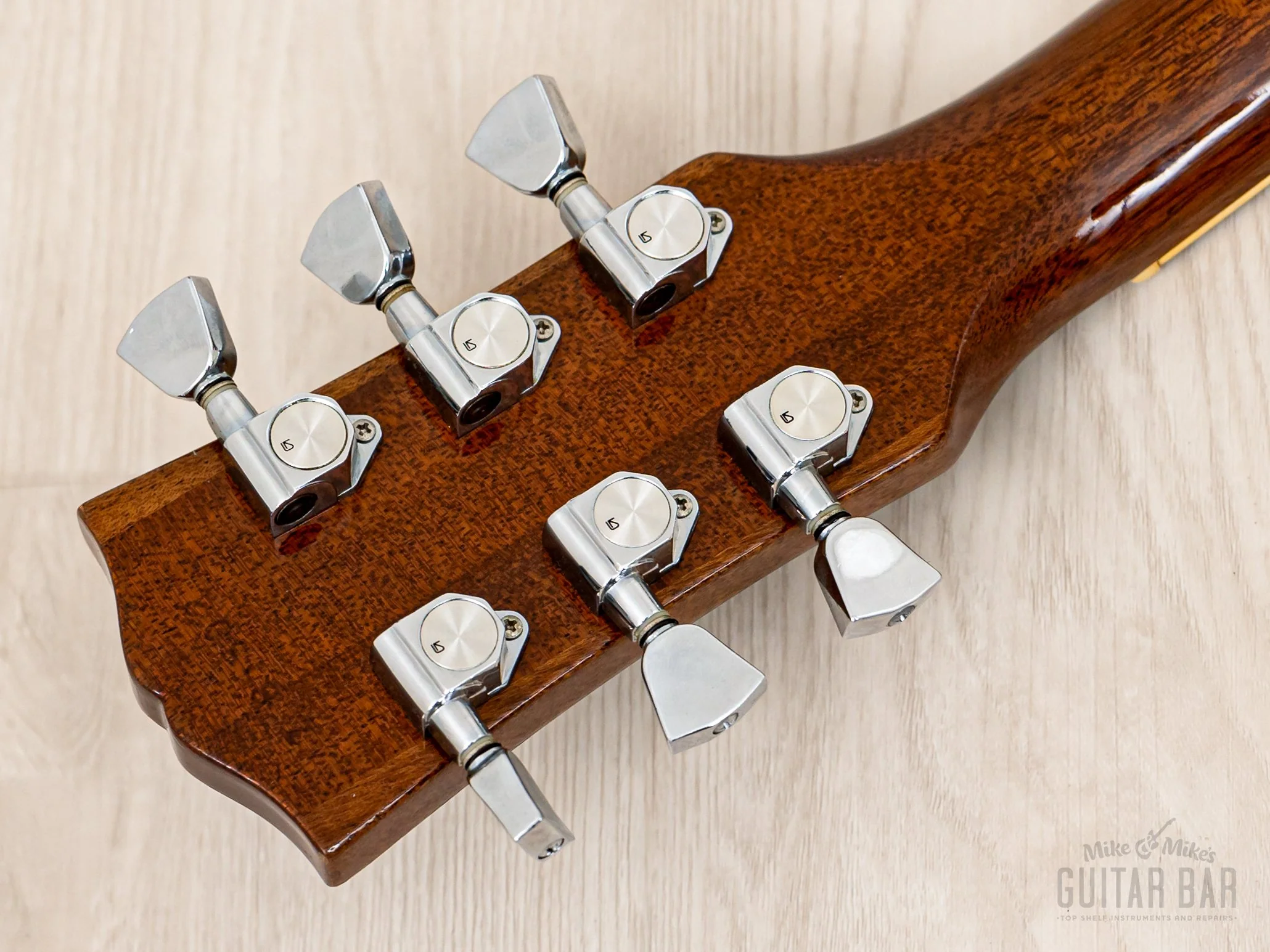 1977 Burny FLG-70 Les Paul Standard Vintage Guitar Tobacco Sunburst w/ Zebra Bobbins & Case, Japan Fernandes - Image 5