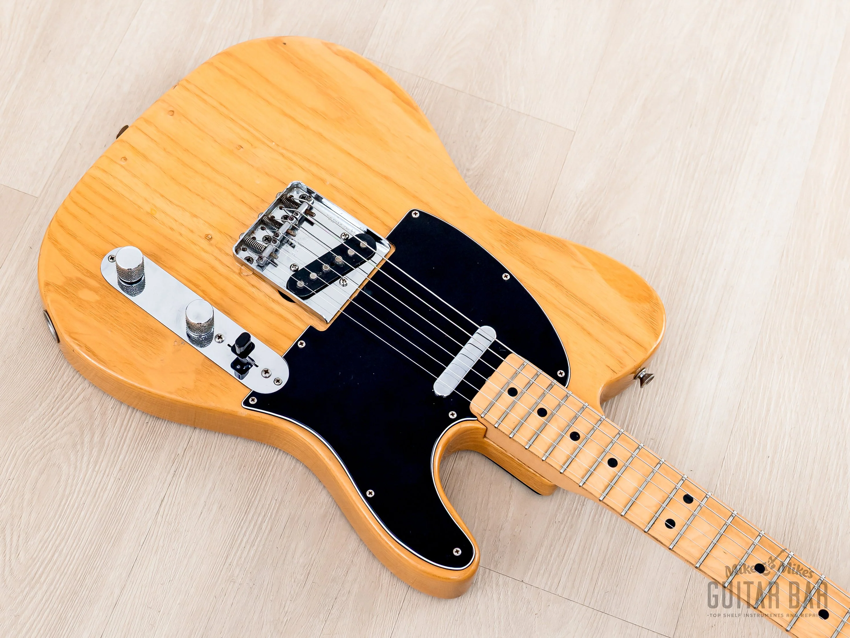 1977 Fender Telecaster Vintage Guitar Natural w/ Case - Image 9