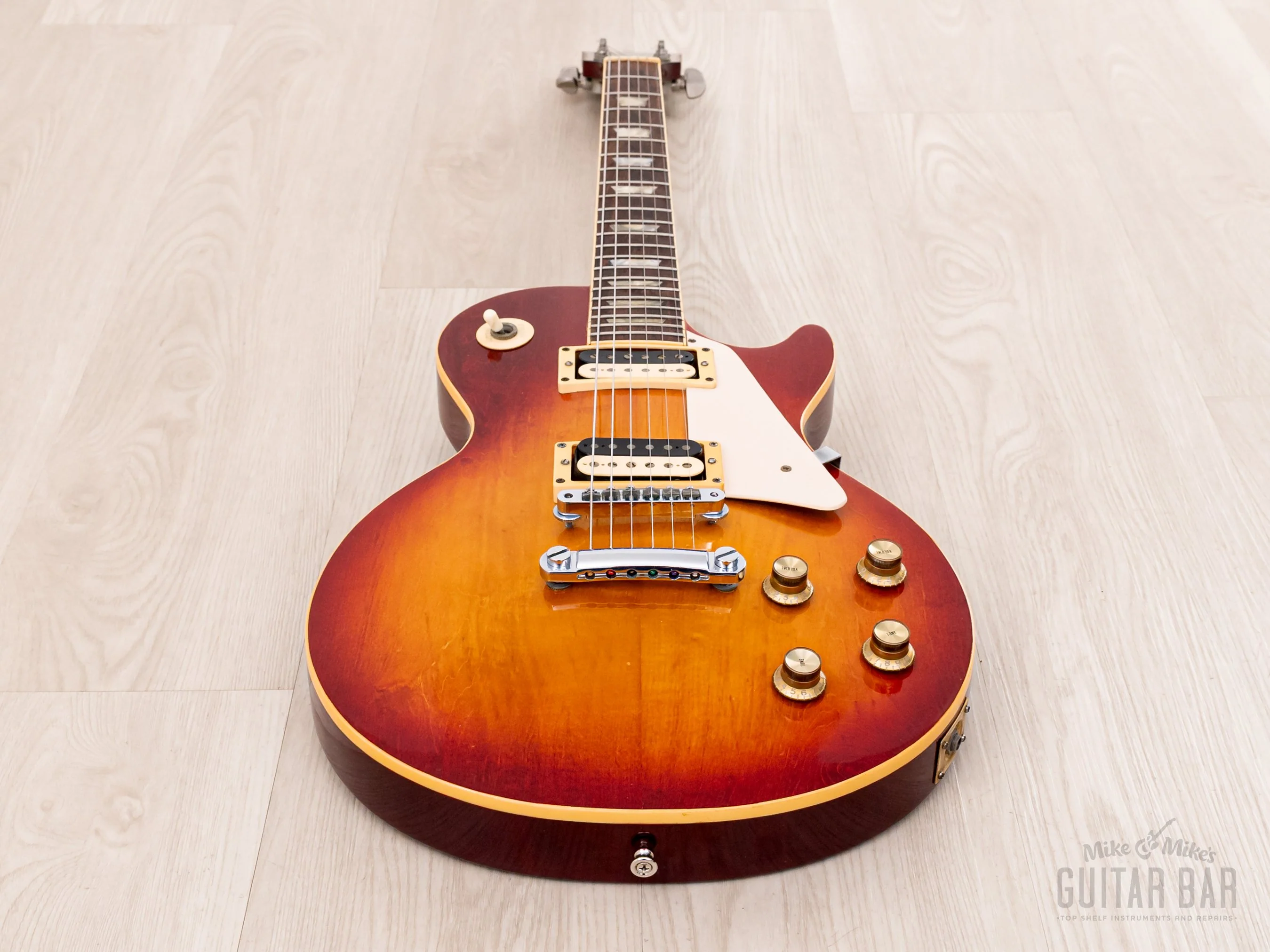 1977 Navigator by ESP ES-12 Les Paul Standard Vintage Guitar w/ Seymour Duncan SH-1 PAFs, Case - Image 10