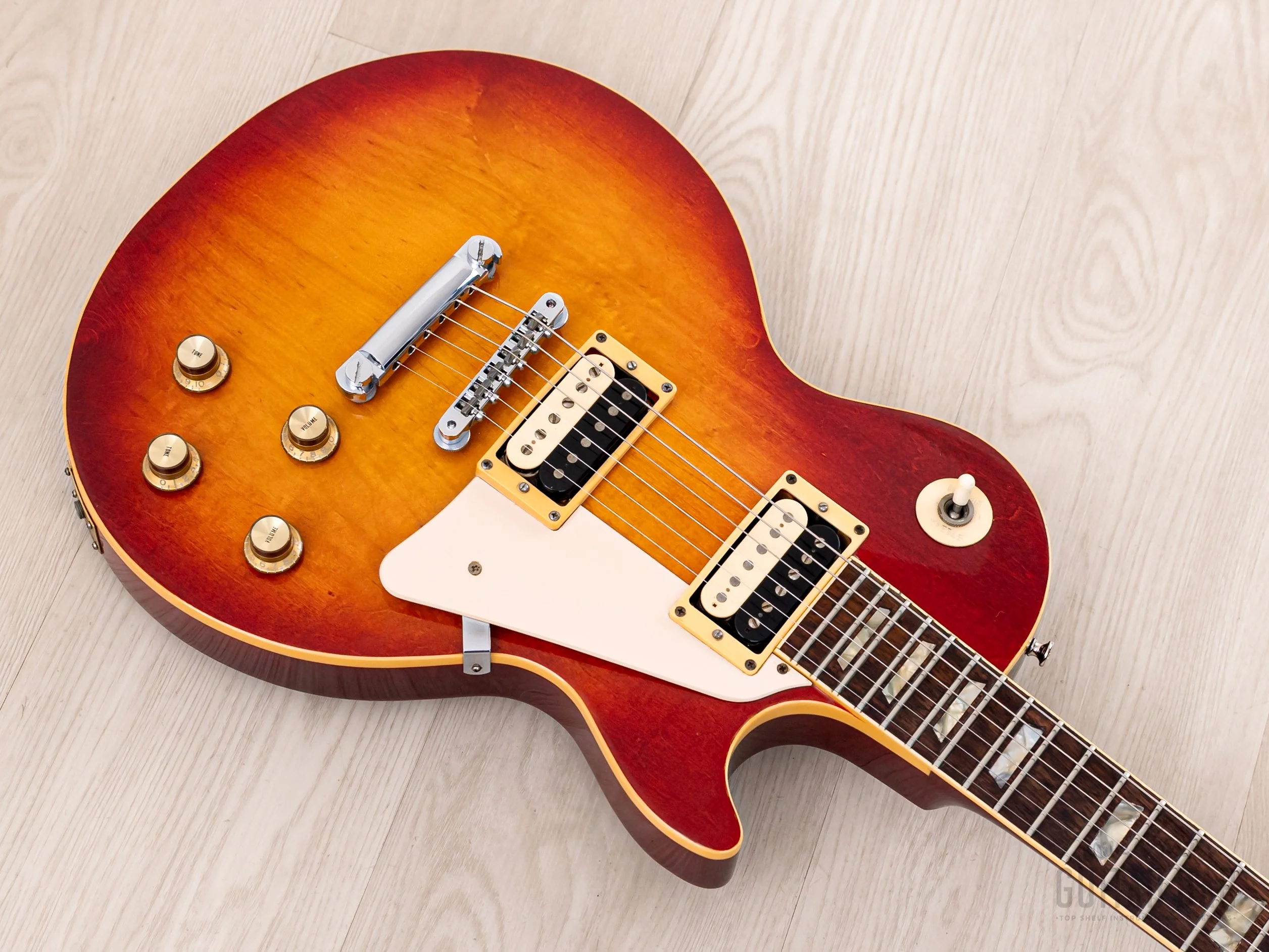 1977 Navigator by ESP ES-12 Les Paul Standard Vintage Guitar w/ Seymour Duncan SH-1 PAFs, Case - Image 8