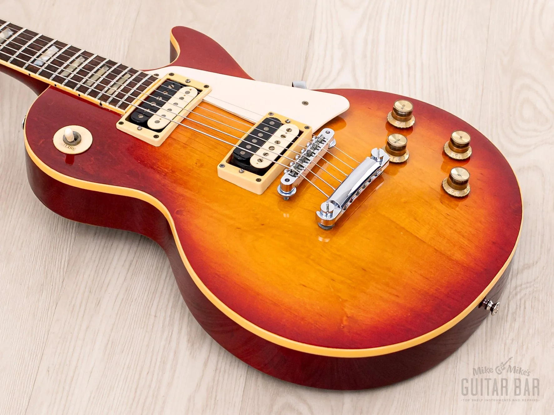 1977 Navigator by ESP ES-12 Les Paul Standard Vintage Guitar w/ Seymour Duncan SH-1 PAFs, Case - Image 9