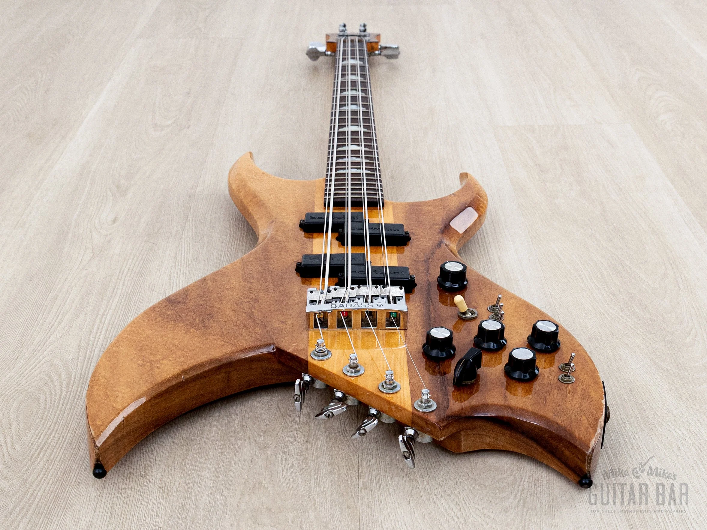 1978 BC Rich Bich 8-String Vintage Neck Through Bass Natural Koa w/ Case & Hangtag - Image 11