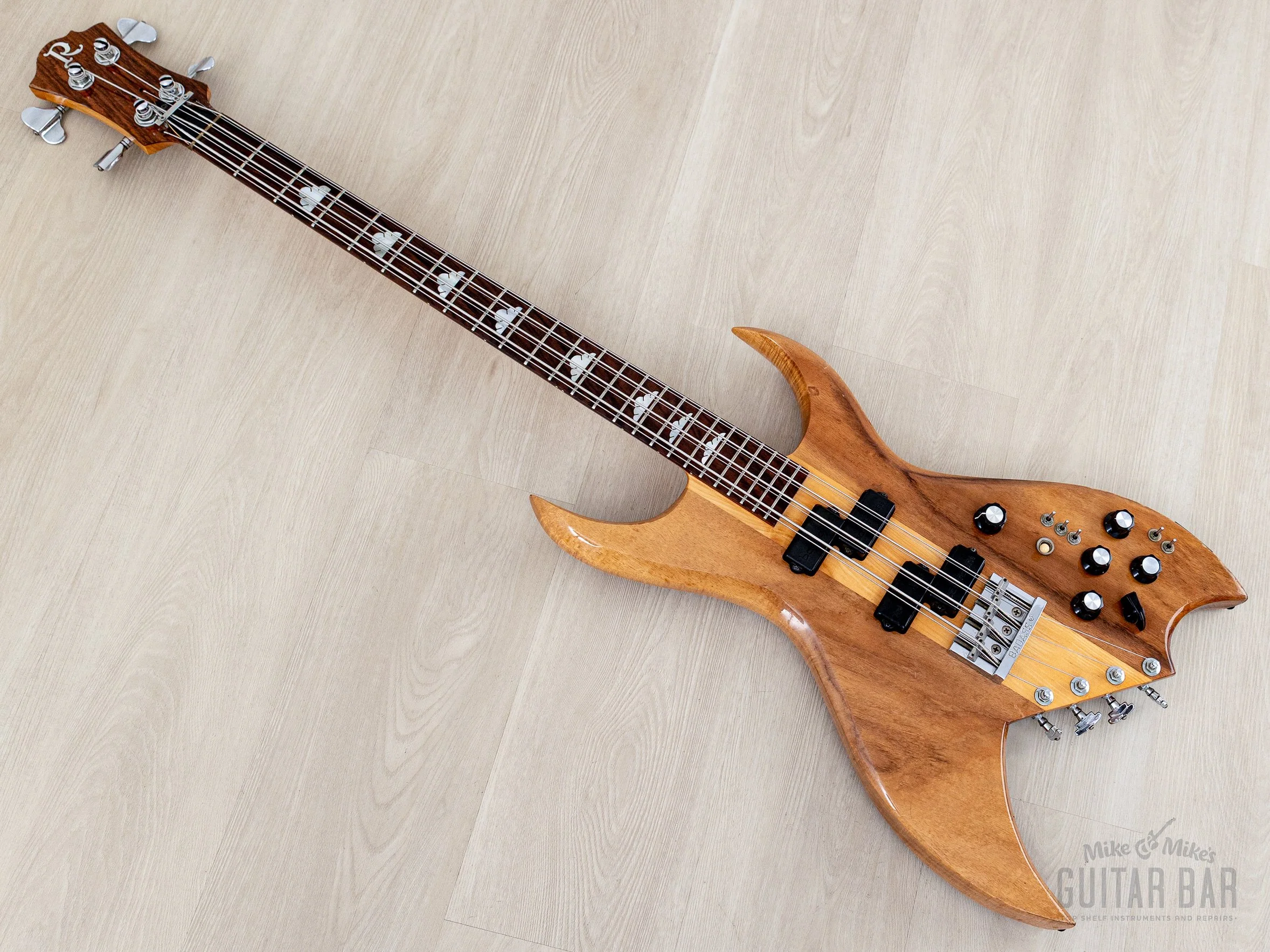 1978 BC Rich Bich 8-String Vintage Neck Through Bass Natural Koa w/ Case & Hangtag - Image 12