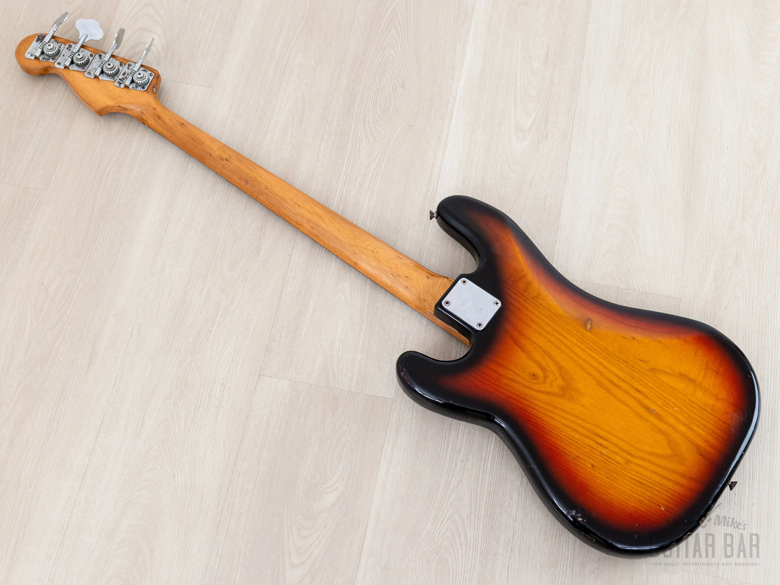 1978 Fender Precision Bass Sunburst Vintage Bass, 100% Original w/ Case - Image 12