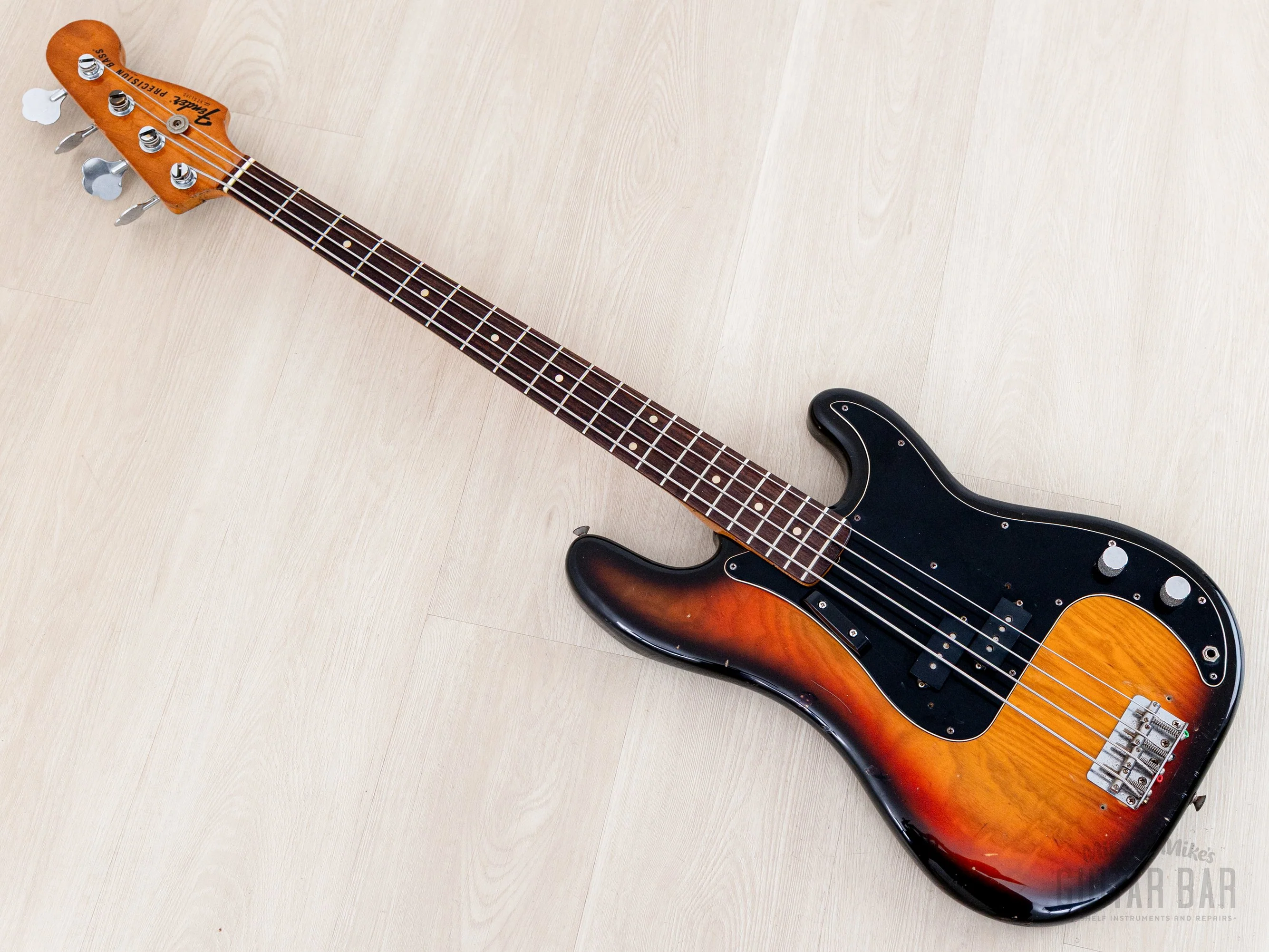 1978 Fender Precision Bass Sunburst Vintage Bass, 100% Original w/ Case - Image 13
