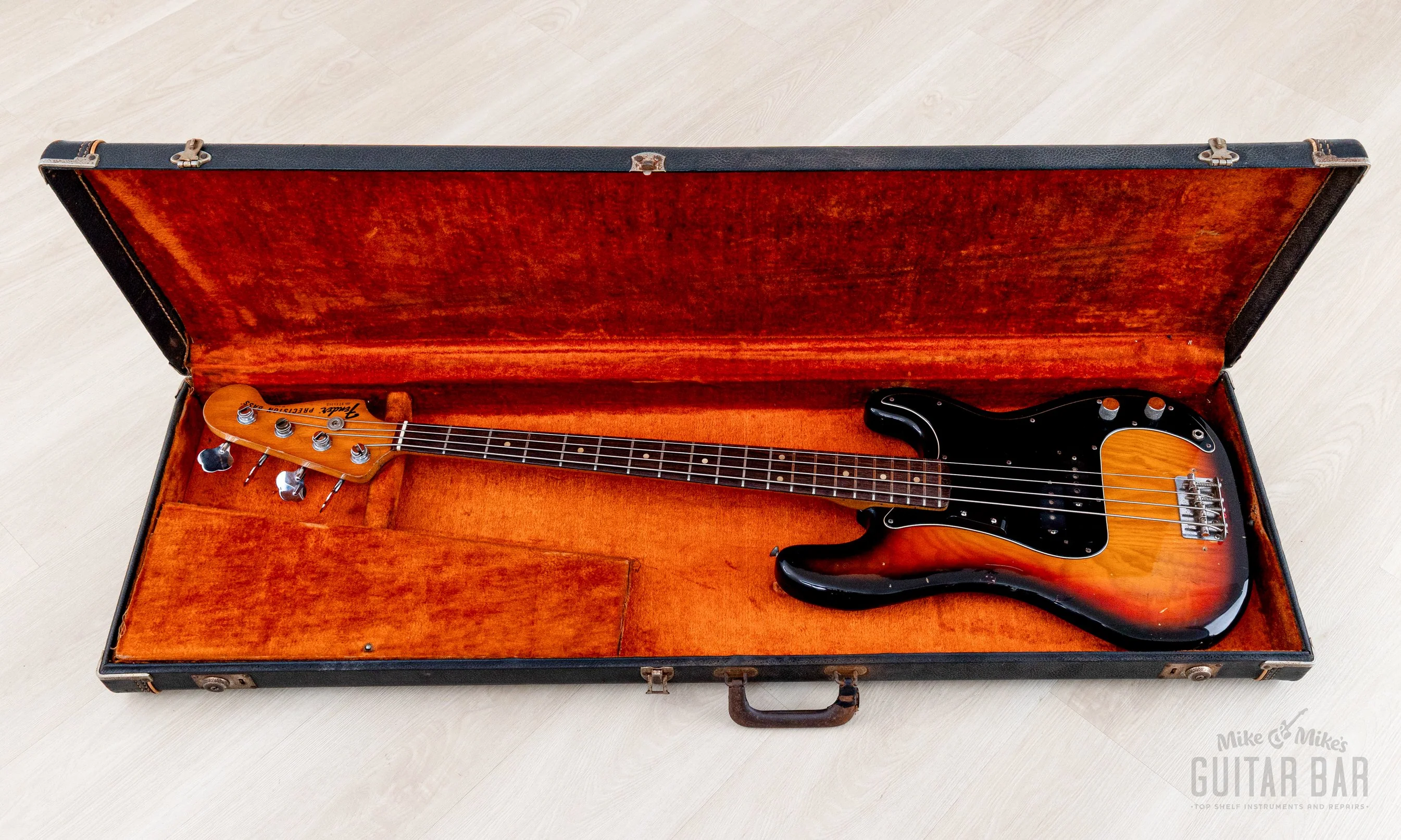 1978 Fender Precision Bass Sunburst Vintage Bass, 100% Original w/ Case - Image 25