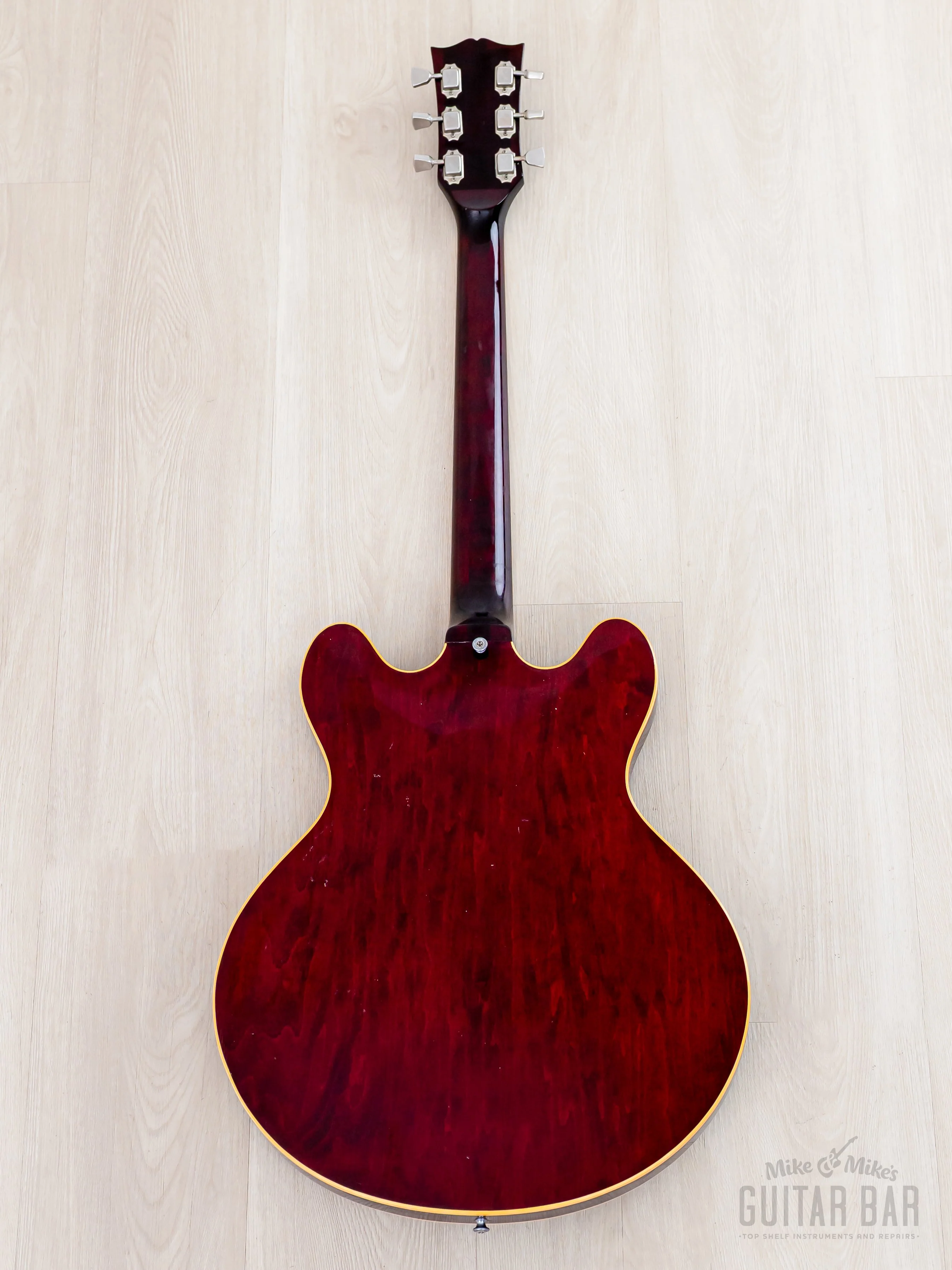 1978 Gibson ES-335 Vintage Semi-Hollow Guitar Wine Red, T-Tops & 1 11/16" Nut w/ Case - Image 3