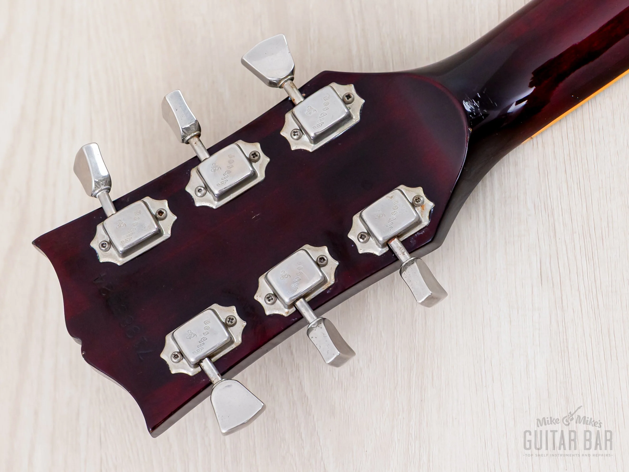 1978 Gibson ES-335 Vintage Semi-Hollow Guitar Wine Red, T-Tops & 1 11/16" Nut w/ Case - Image 5