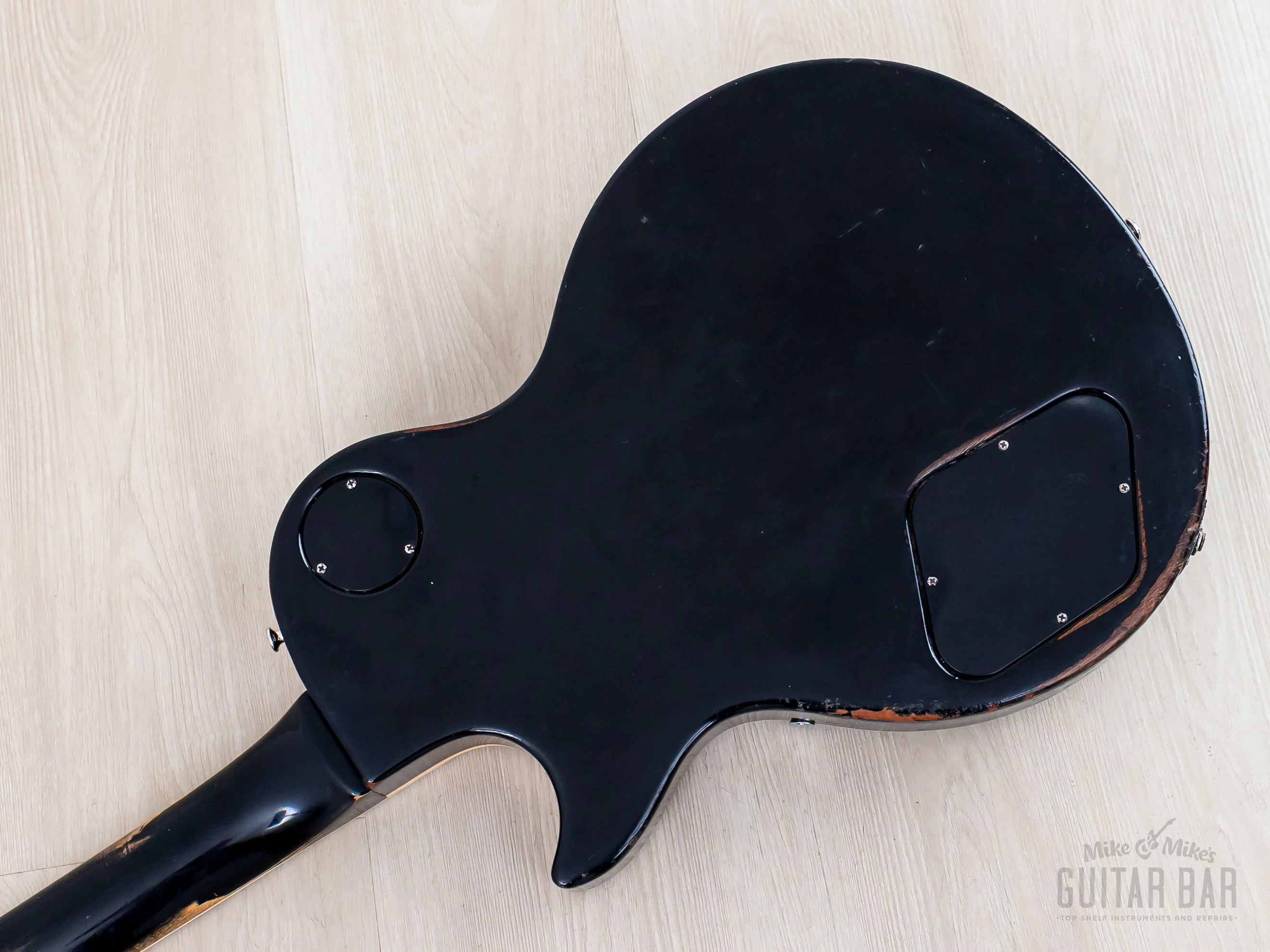 1978 Gibson Les Paul Standard Vintage Guitar Ebony w/ T Tops, Case - Image 14