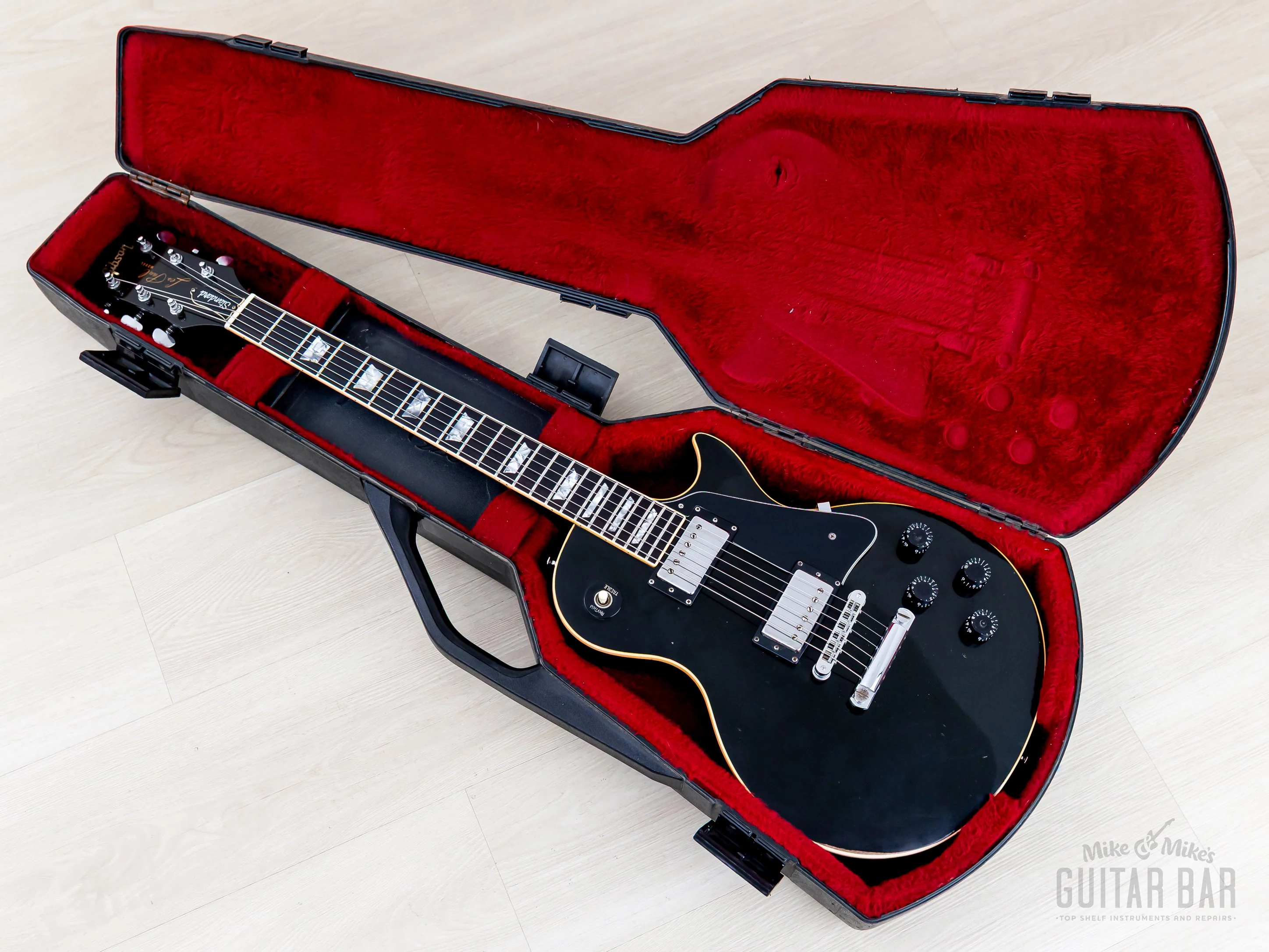 1978 Gibson Les Paul Standard Vintage Guitar Ebony w/ T Tops, Case - Image 20