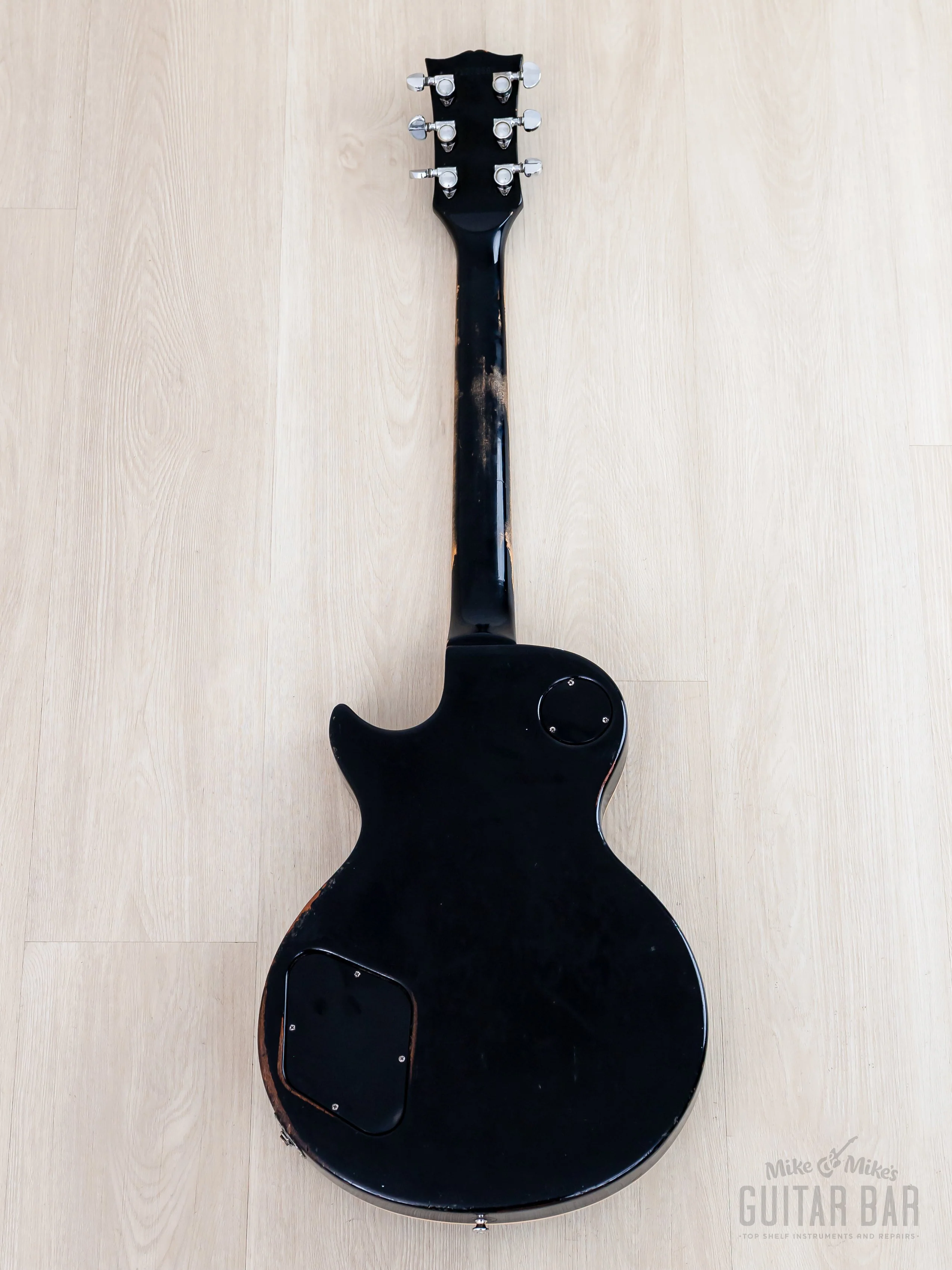 1978 Gibson Les Paul Standard Vintage Guitar Ebony w/ T Tops, Case - Image 3