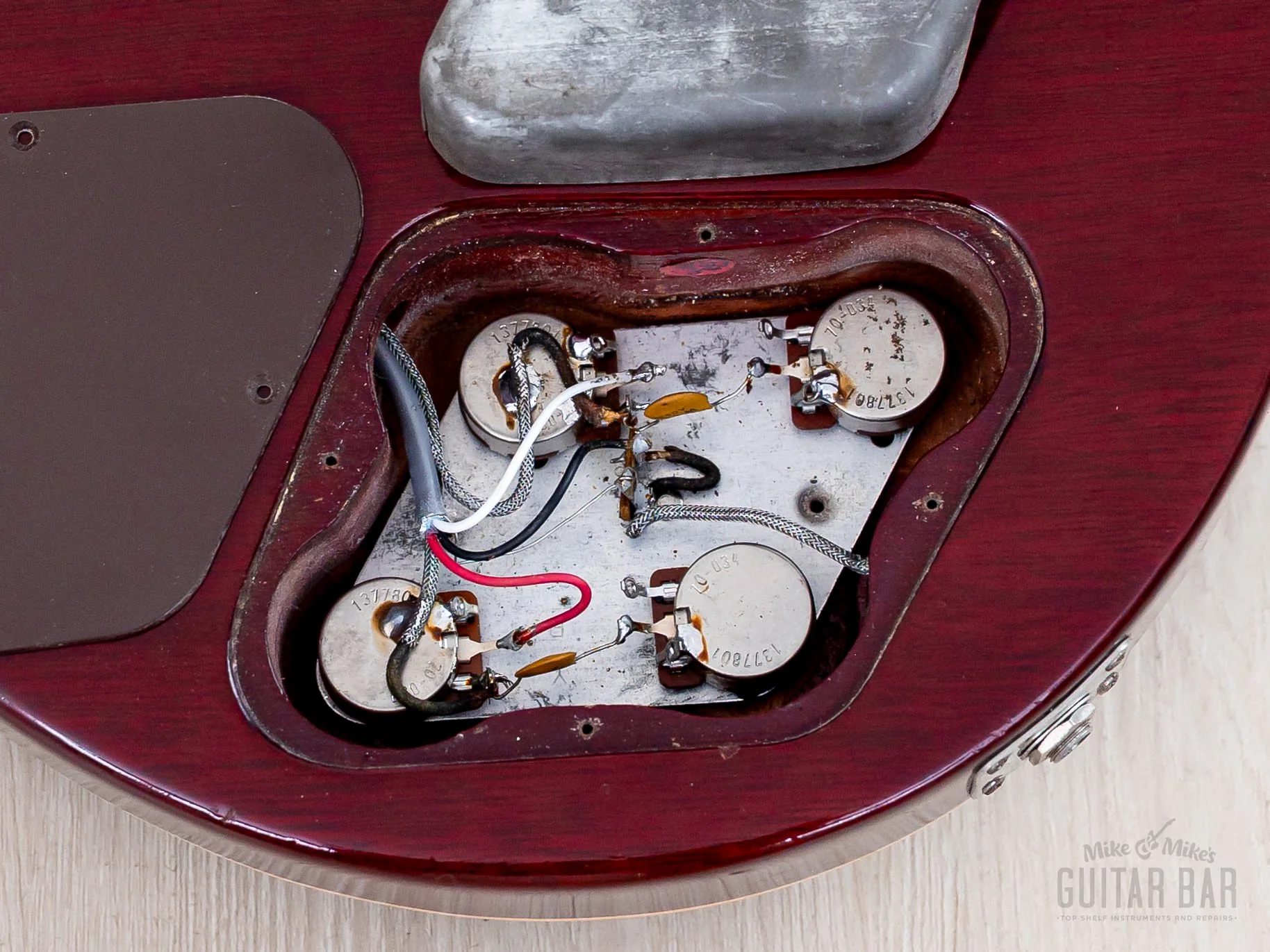 1978 Gibson Les Paul Standard Vintage Guitar Wine Red w/ T Tops - Image 15