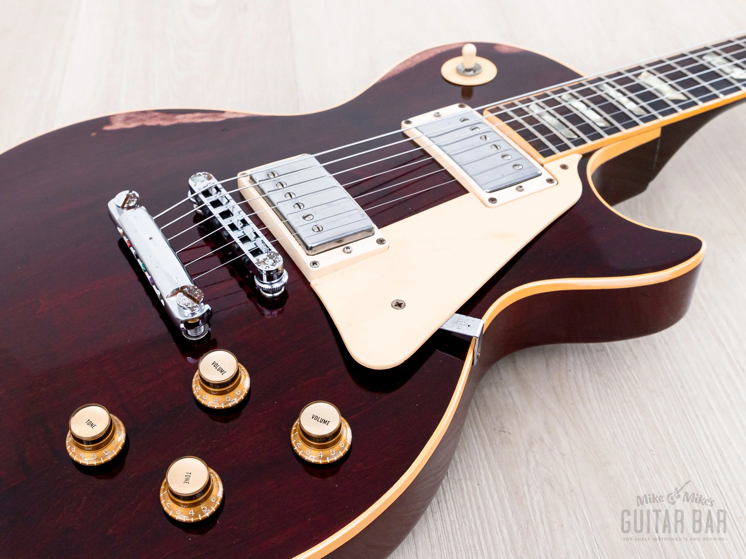 1978 Gibson Les Paul Standard Vintage Guitar Wine Red w/ T Tops - Image 6