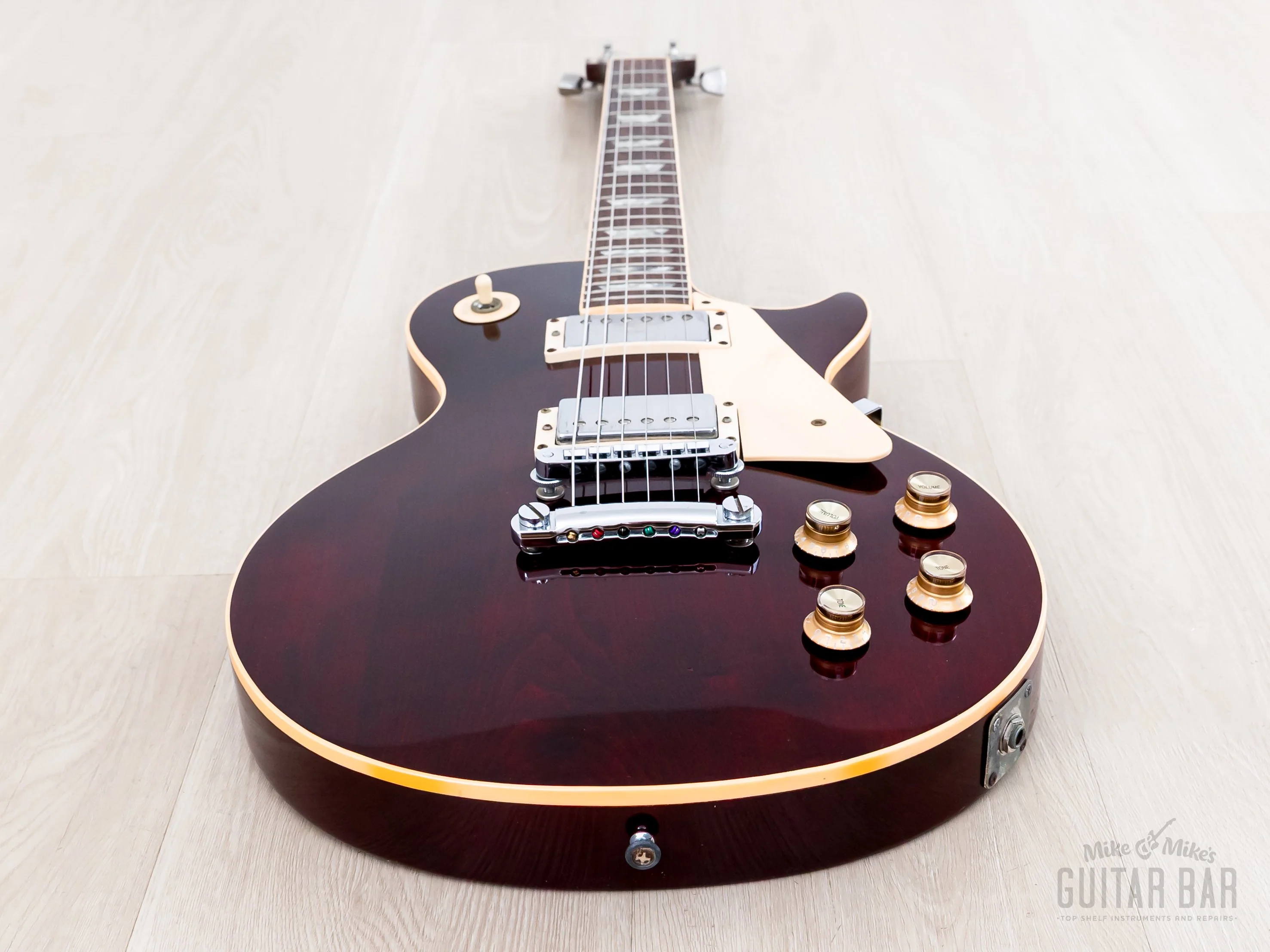 1978 Gibson Les Paul Standard Vintage Guitar Wine Red w/ T Tops, Case - Image 10