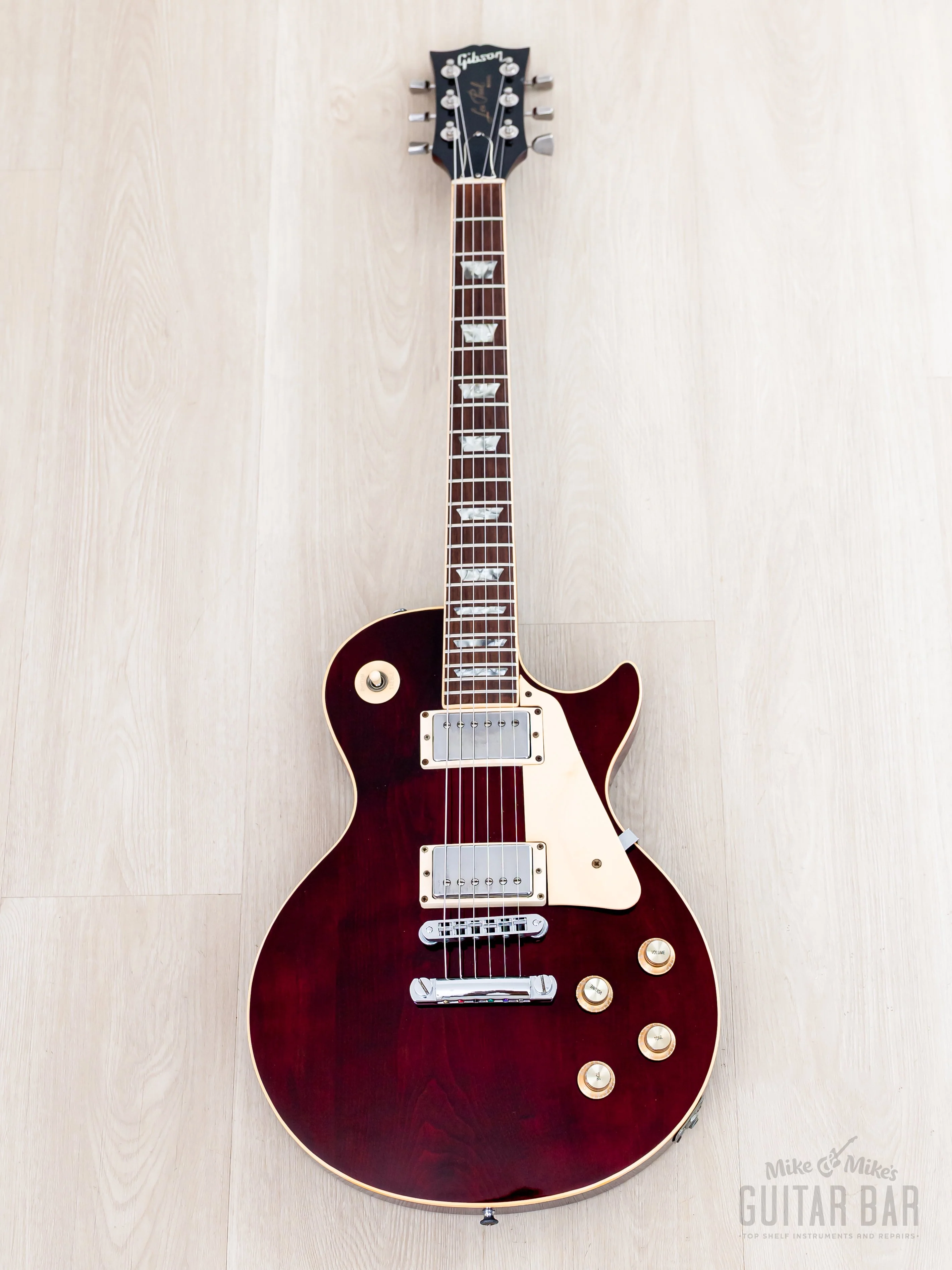 1978 Gibson Les Paul Standard Vintage Guitar Wine Red w/ T Tops, Case - Image 2