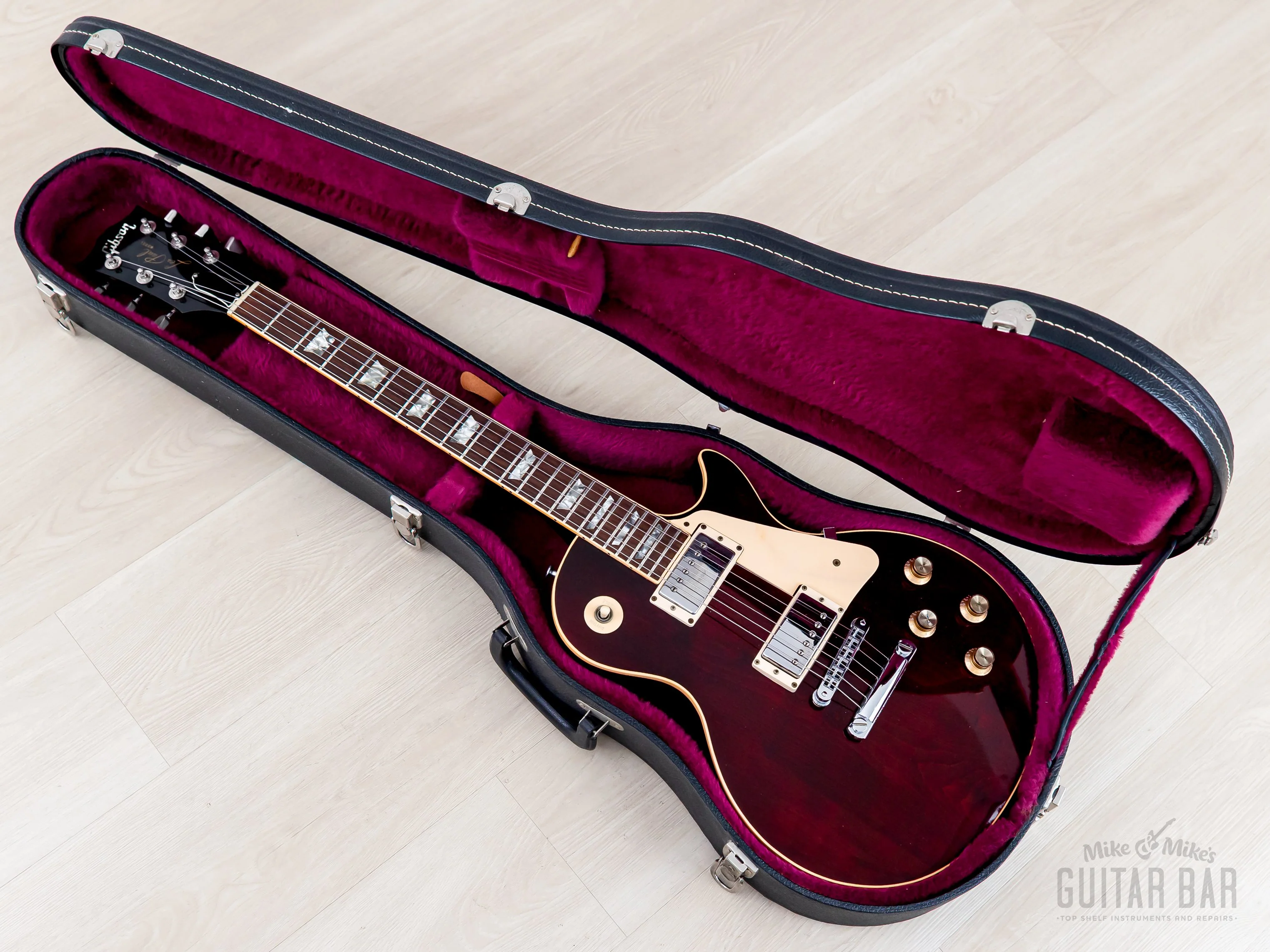 1978 Gibson Les Paul Standard Vintage Guitar Wine Red w/ T Tops, Case - Image 20