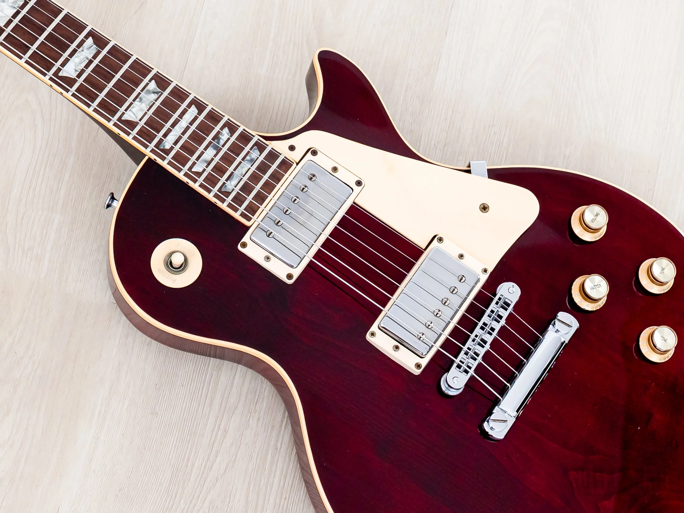 1978 Gibson Les Paul Standard Vintage Guitar Wine Red w/ T Tops, Case - Image 7