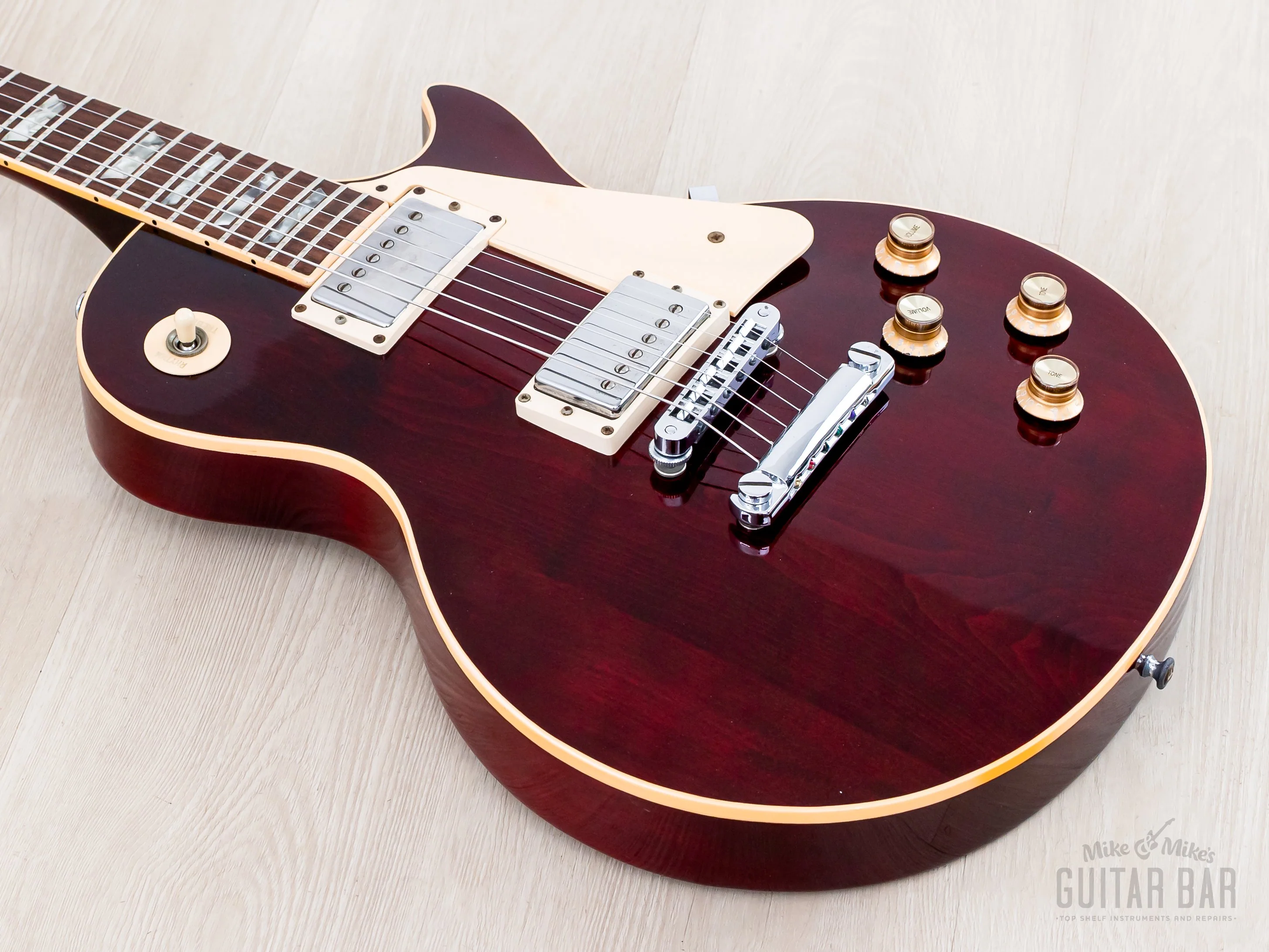 1978 Gibson Les Paul Standard Vintage Guitar Wine Red w/ T Tops, Case - Image 9