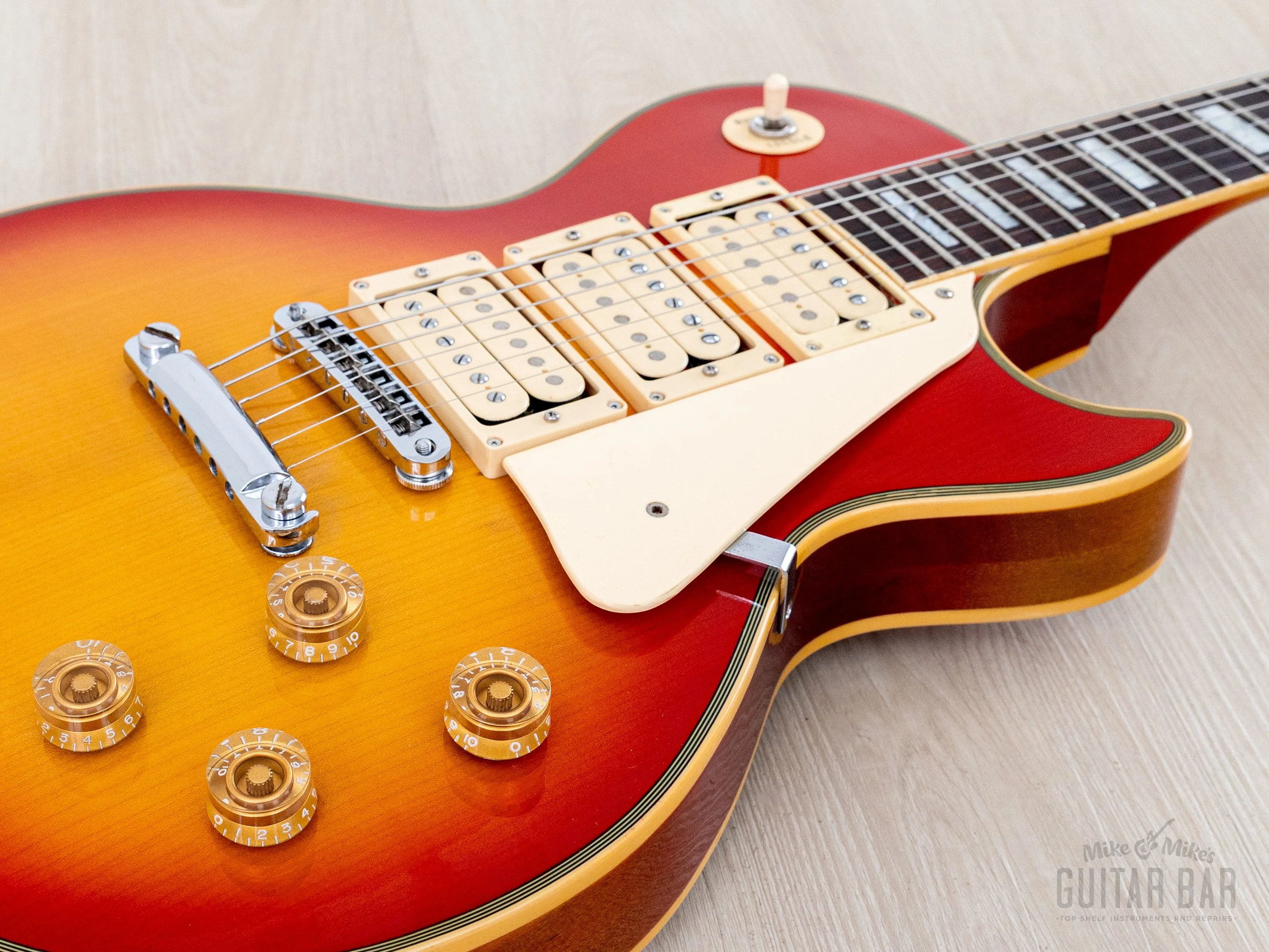 1978 Greco EG600 Custom Triple Pickup Vintage Electric Guitar w/ Maxon PAFs & Case, Japan, Ace Frehley - Image 6