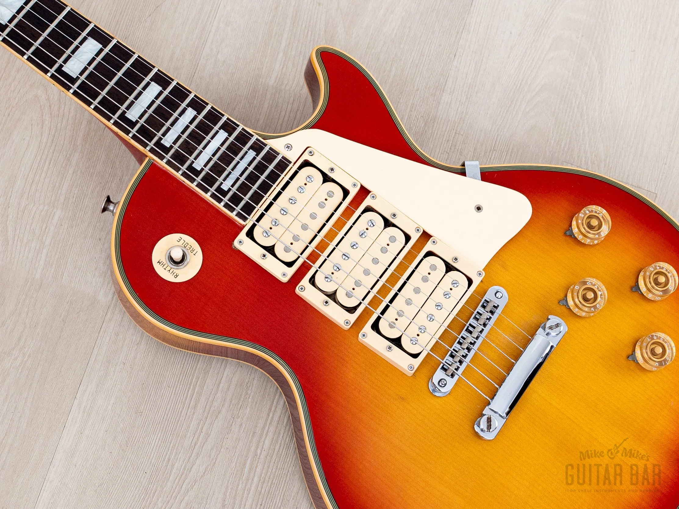 1978 Greco EG600 Custom Triple Pickup Vintage Electric Guitar w/ Maxon PAFs & Case, Japan, Ace Frehley - Image 7