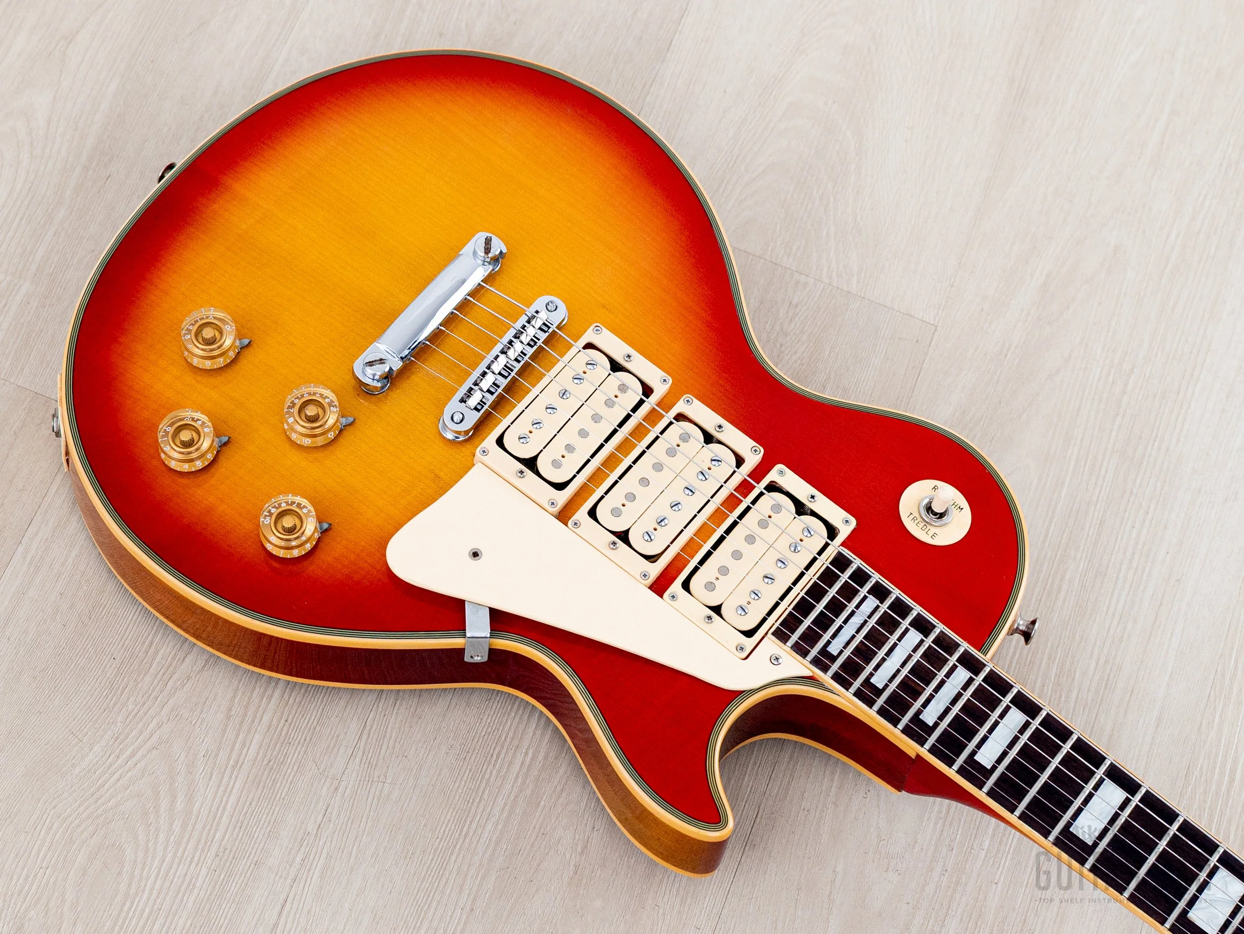 1978 Greco EG600 Custom Triple Pickup Vintage Electric Guitar w/ Maxon PAFs & Case, Japan, Ace Frehley - Image 8