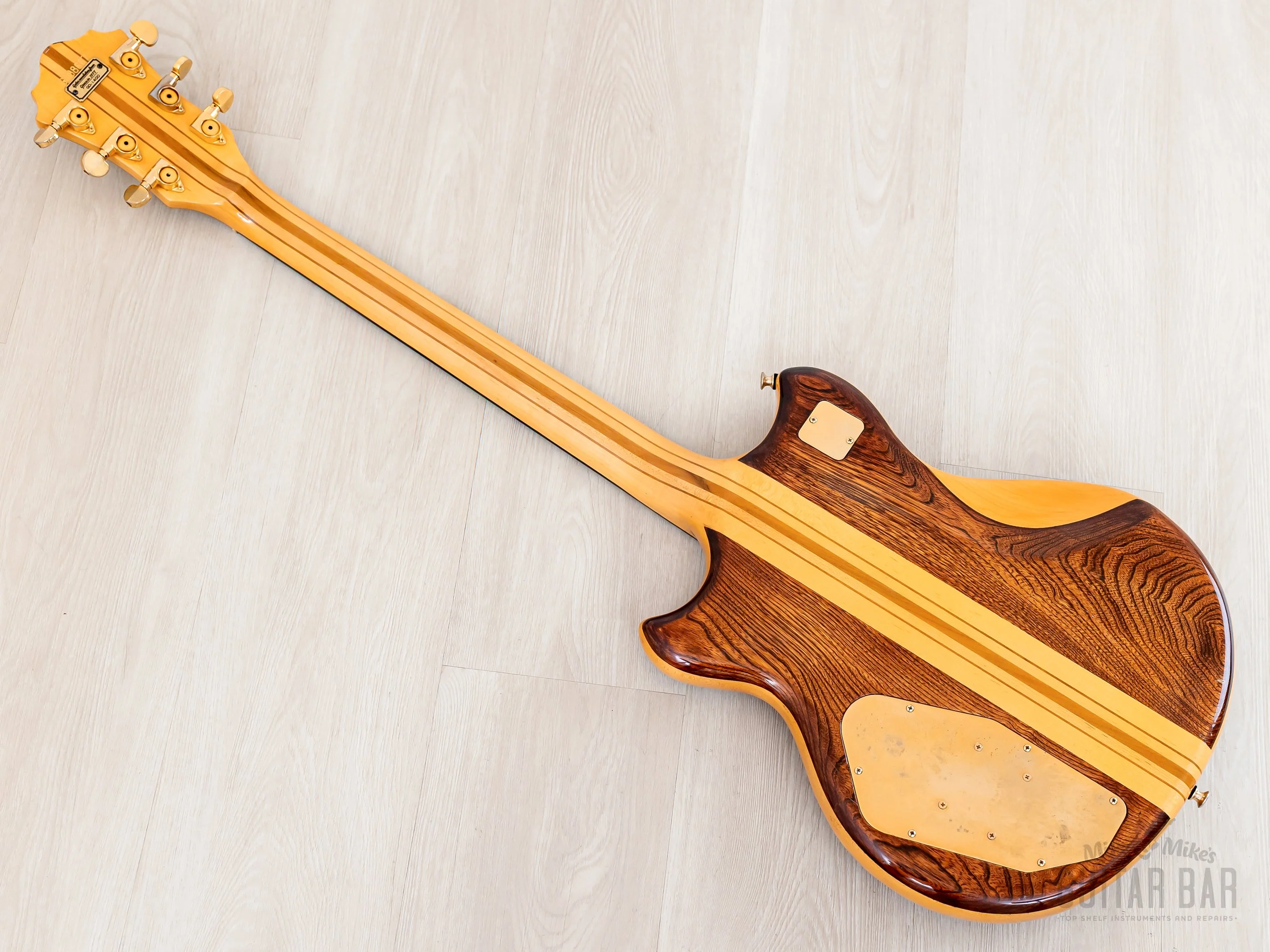 1978 Greco GO1400 Speed Way Vintage Neck Through Guitar Dark Stain, Near-Mint w/ Case, Japan Fujigen - Image 12