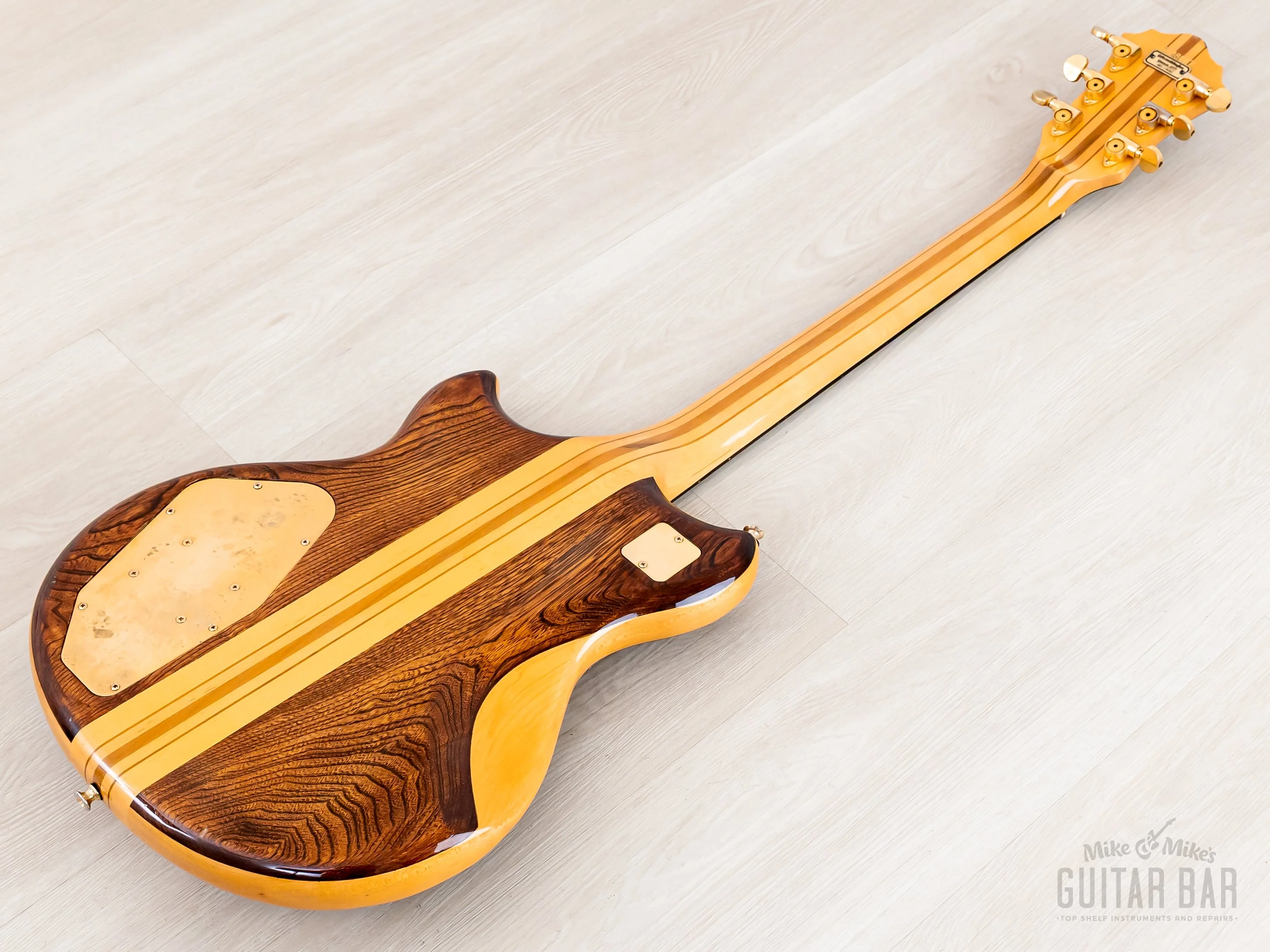 1978 Greco GO1400 Speed Way Vintage Neck Through Guitar Dark Stain, Near-Mint w/ Case, Japan Fujigen - Image 13