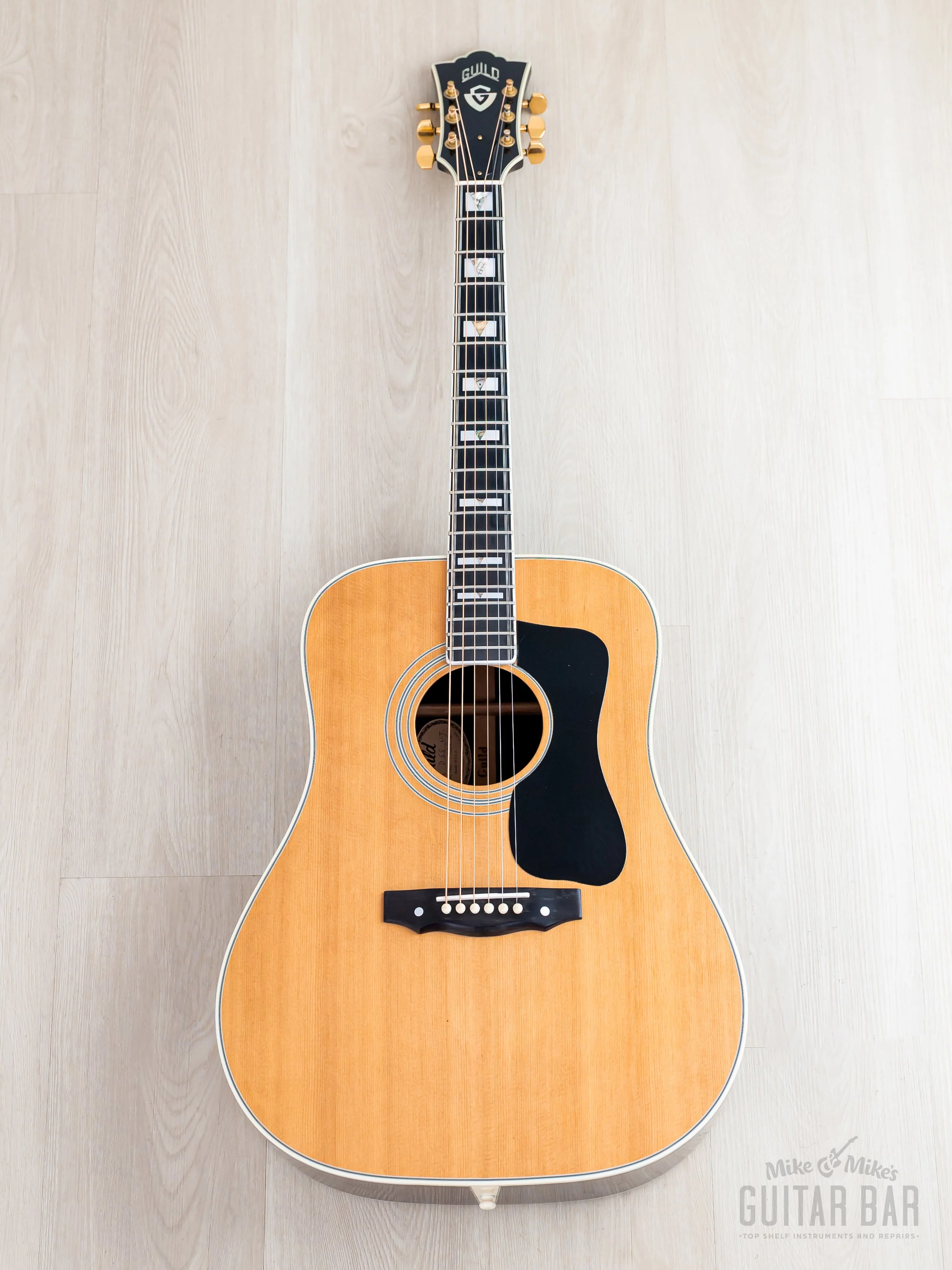 1978 Guild D-55 Vintage Dreadnought Acoustic Guitar, Near-Mint w/ Case, Westerly RI - Image 2